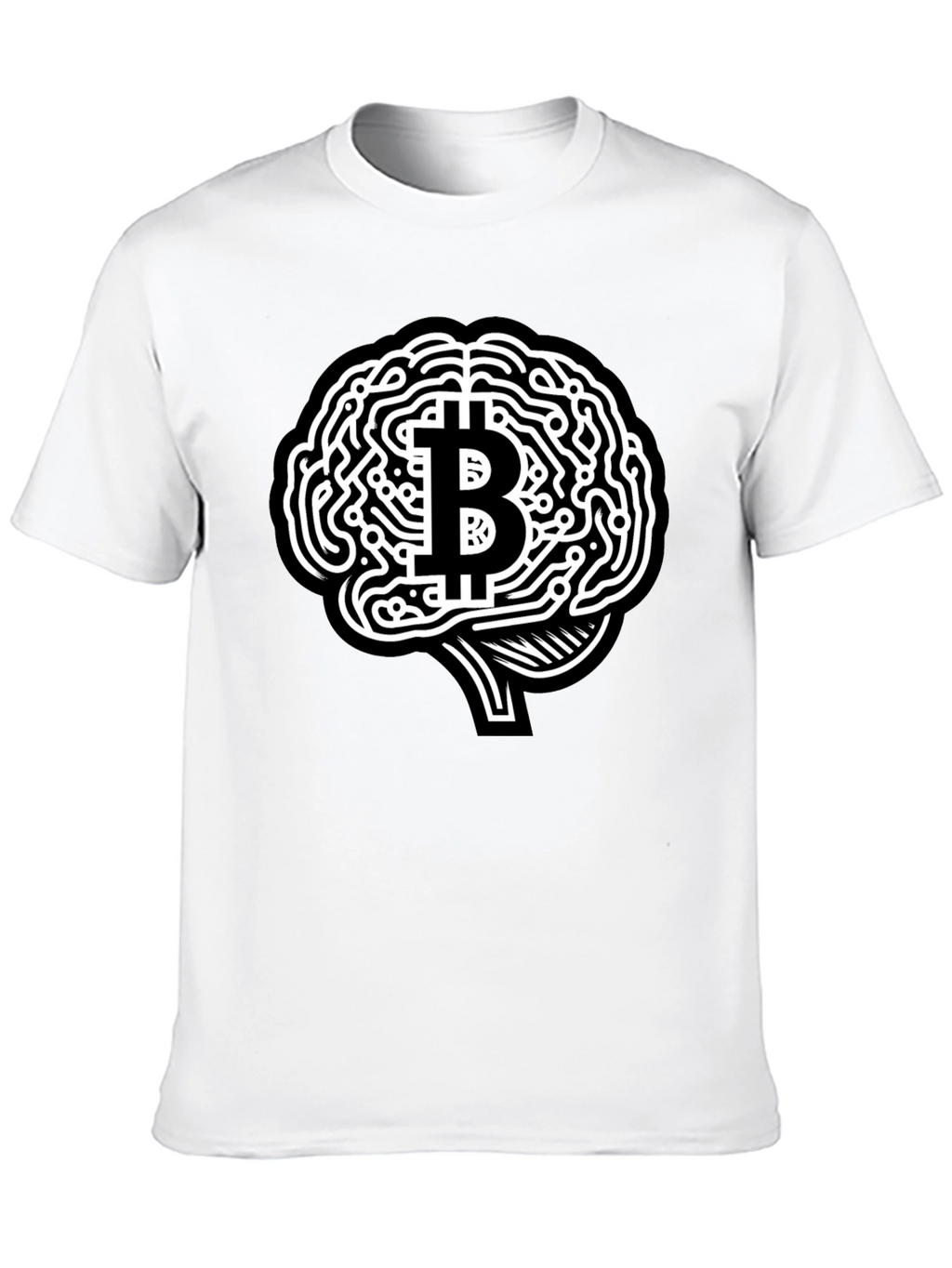 Bitcoin Brain T-Shirt - Crypto Mind