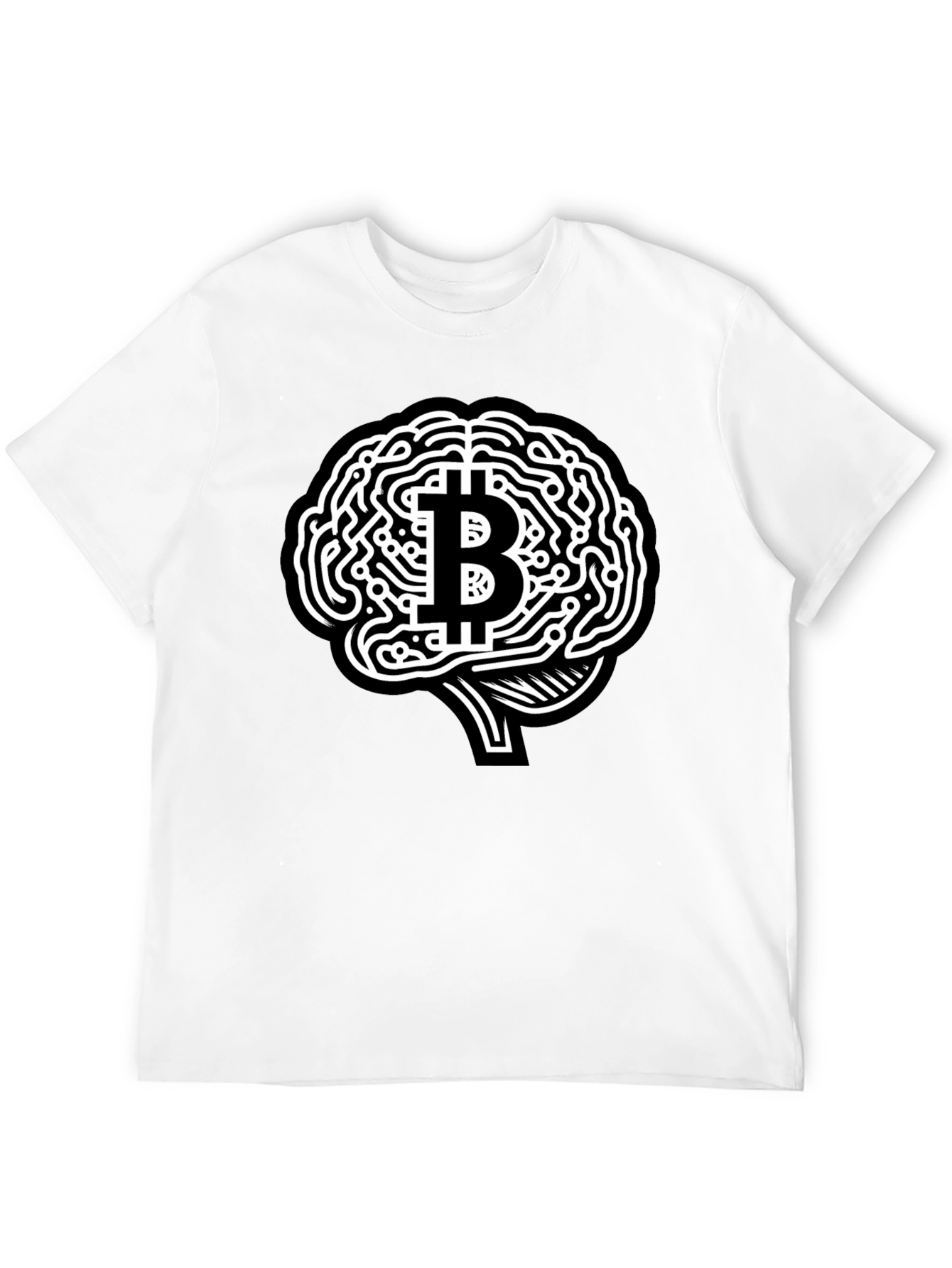 Bitcoin Brain T-Shirt - Crypto Mind