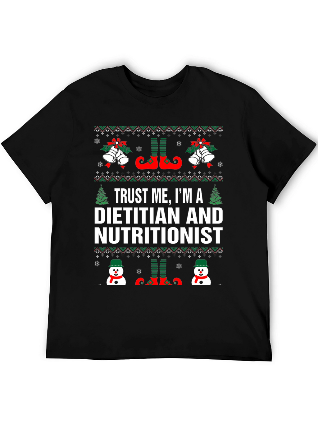 Dietitian Nutritionist Christmas Holiday T-Shirt