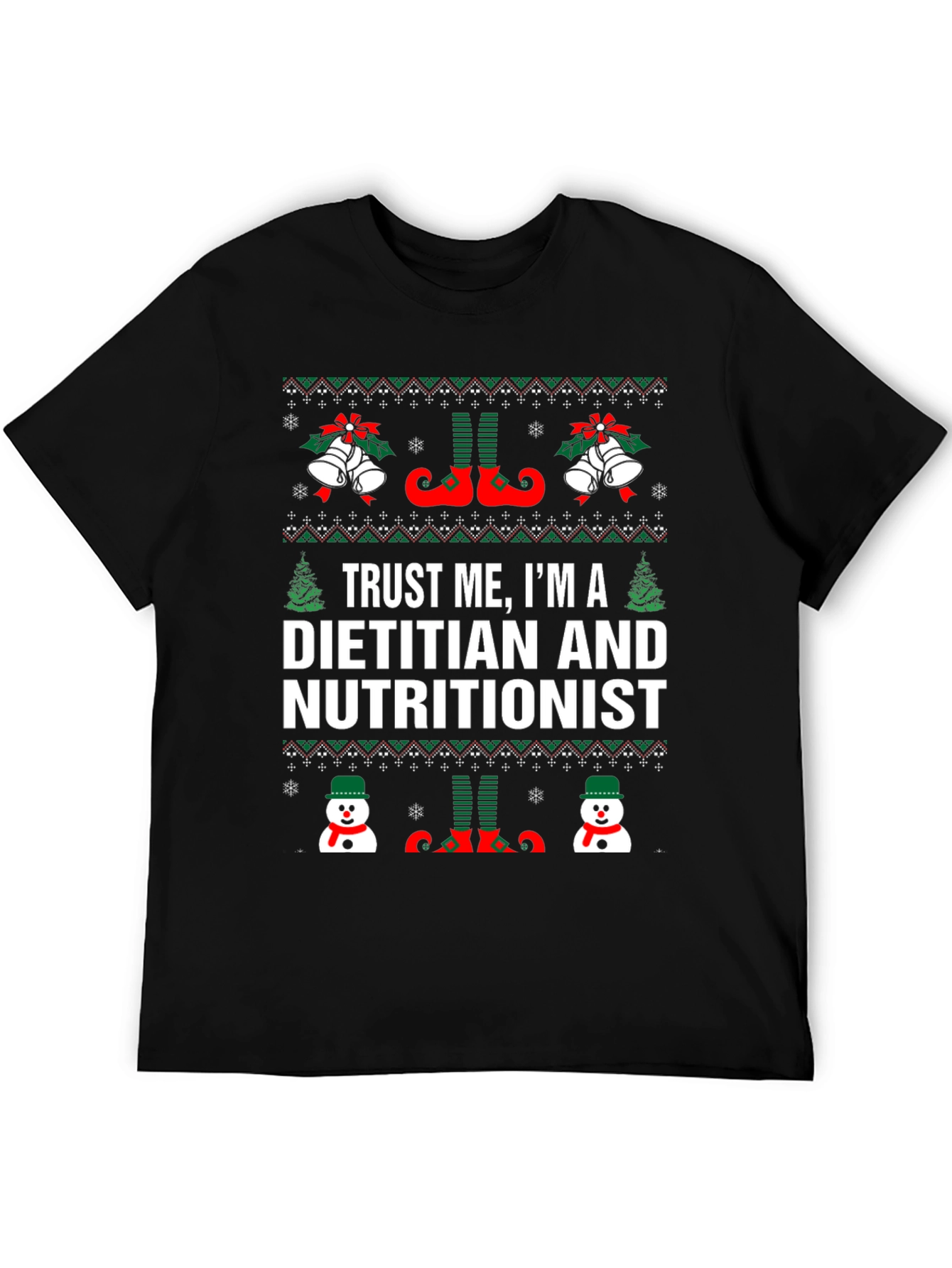 Dietitian Nutritionist Christmas Holiday T-Shirt