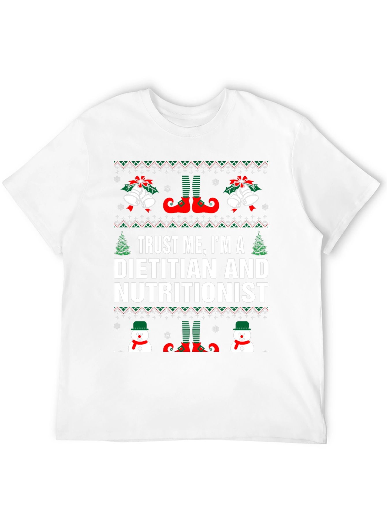 Dietitian Nutritionist Christmas Holiday T-Shirt