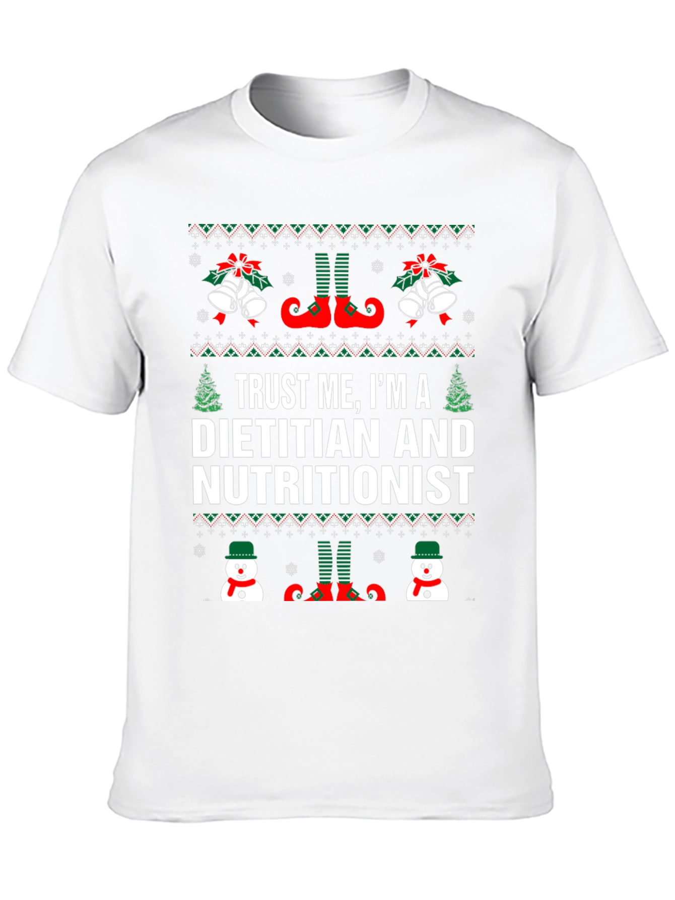 Dietitian Nutritionist Christmas Holiday T-Shirt