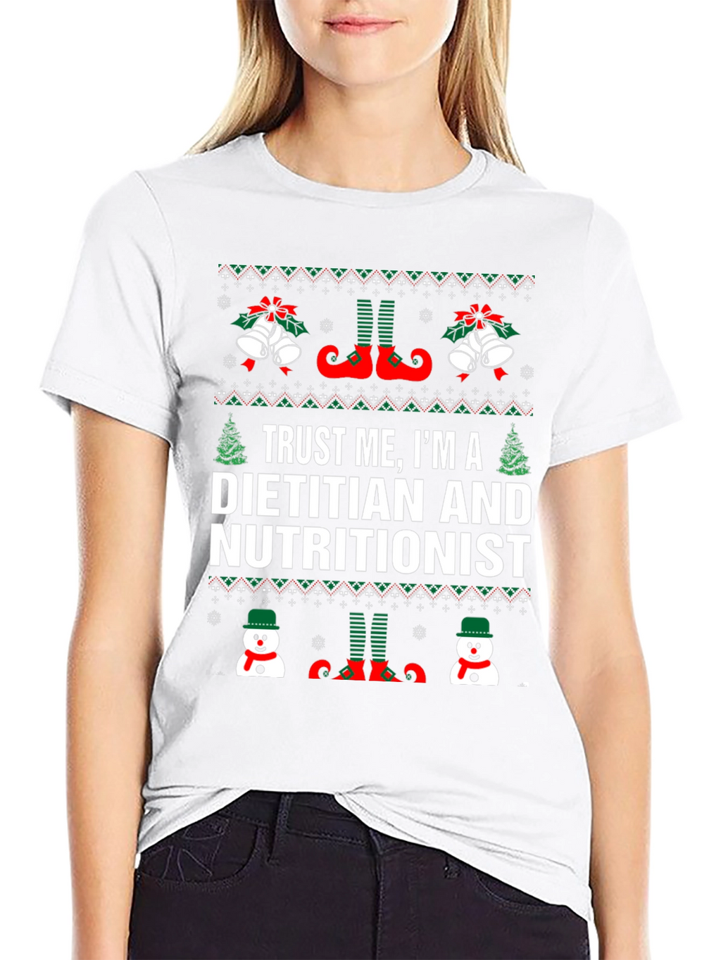 Dietitian Nutritionist Christmas Holiday T-Shirt