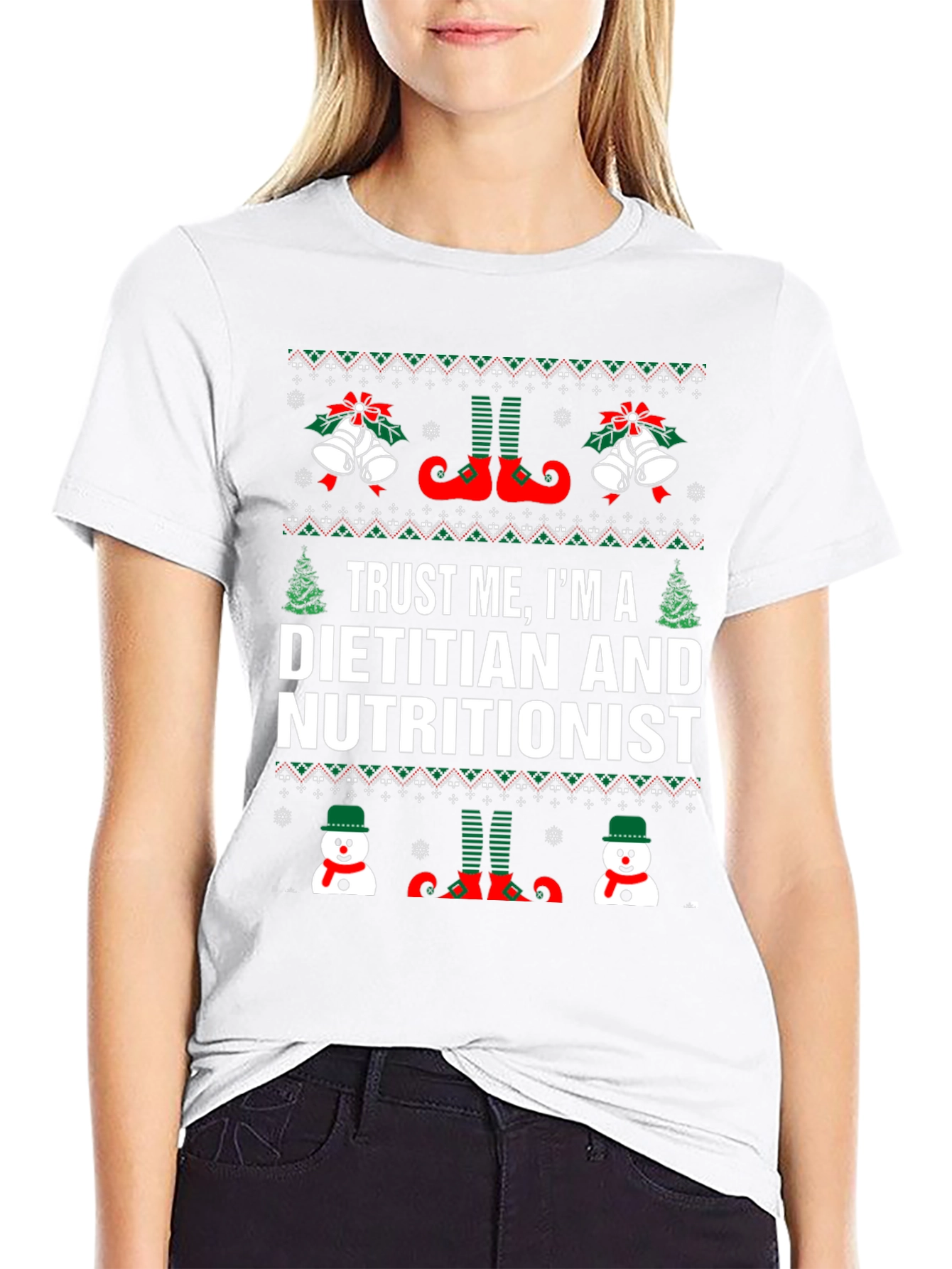 Dietitian Nutritionist Christmas Holiday T-Shirt
