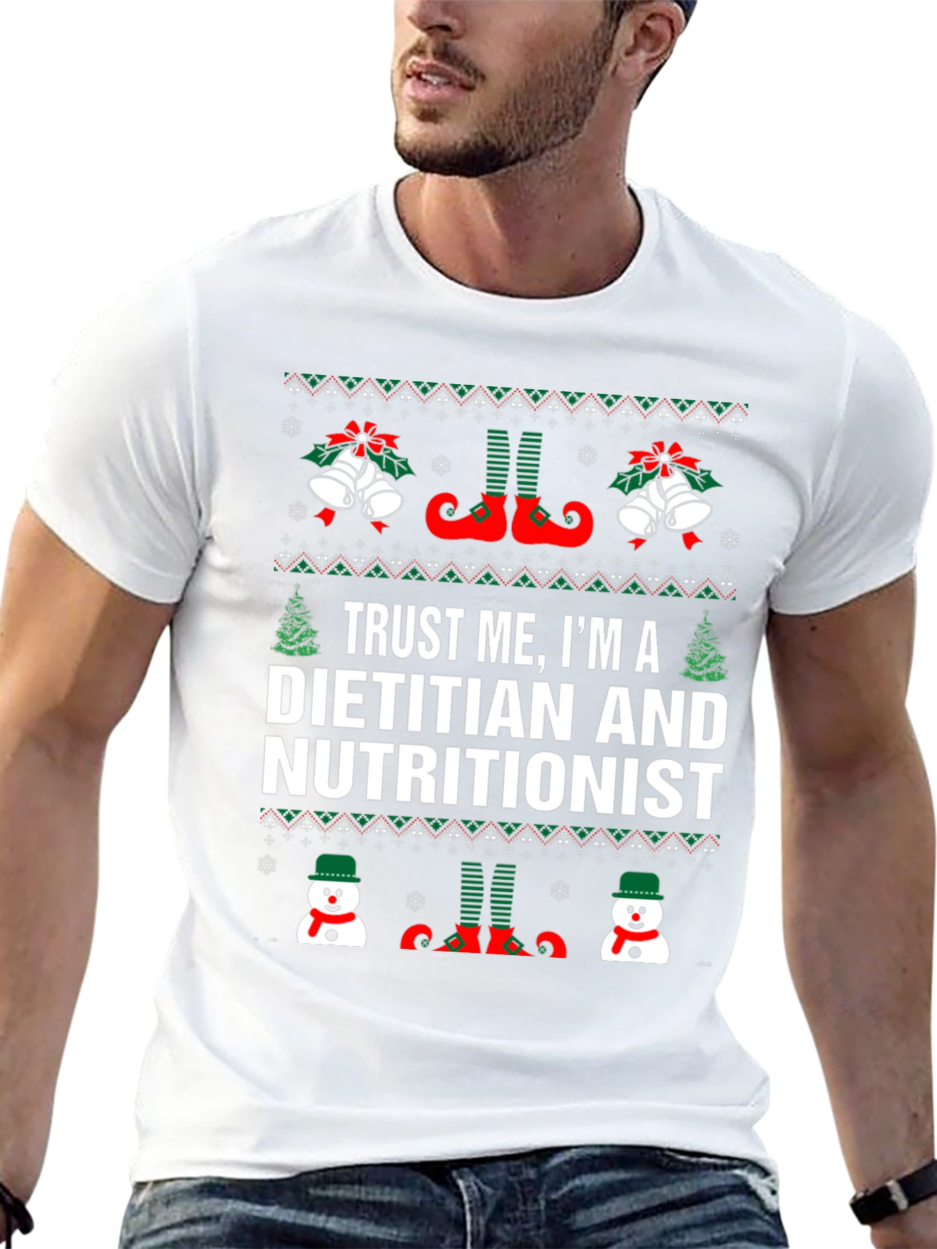Dietitian Nutritionist Christmas Holiday T-Shirt