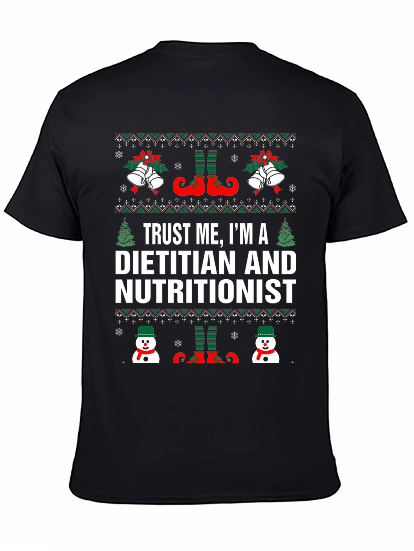 Dietitian Nutritionist Christmas Holiday T-Shirt