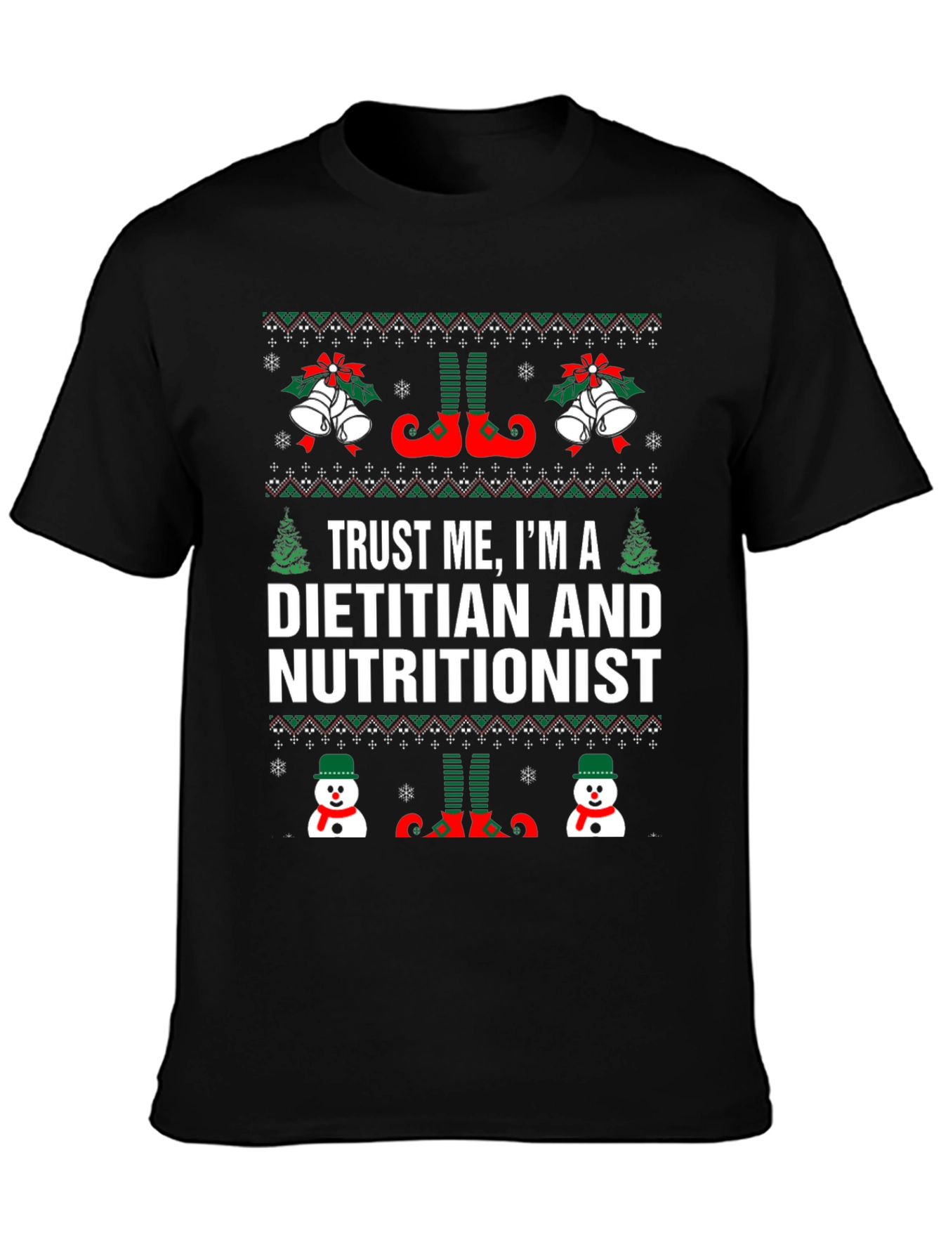 Dietitian Nutritionist Christmas Holiday T-Shirt