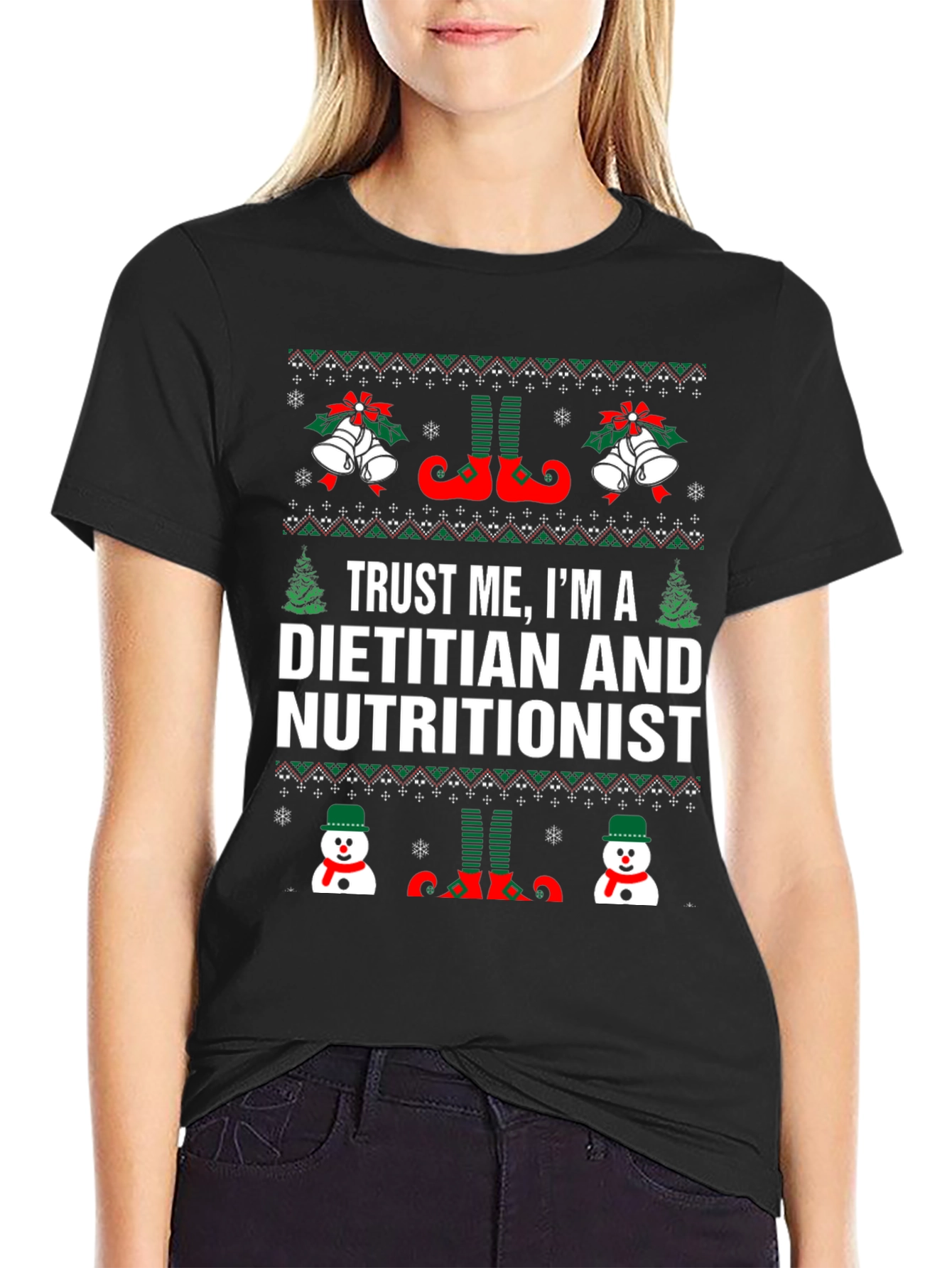 Dietitian Nutritionist Christmas Holiday T-Shirt