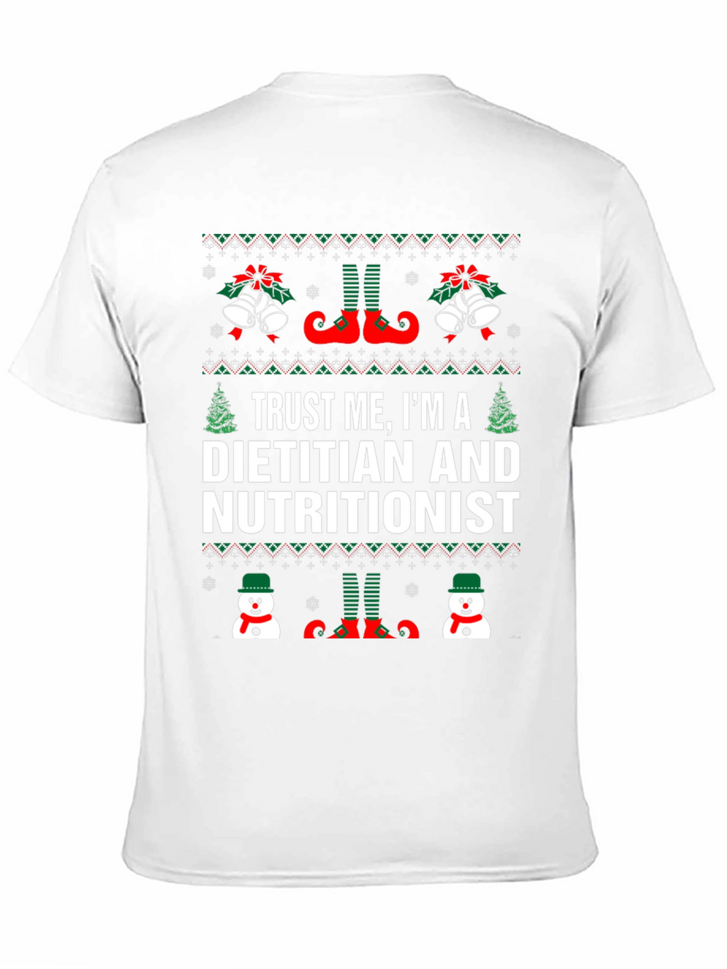Dietitian Nutritionist Christmas Holiday T-Shirt