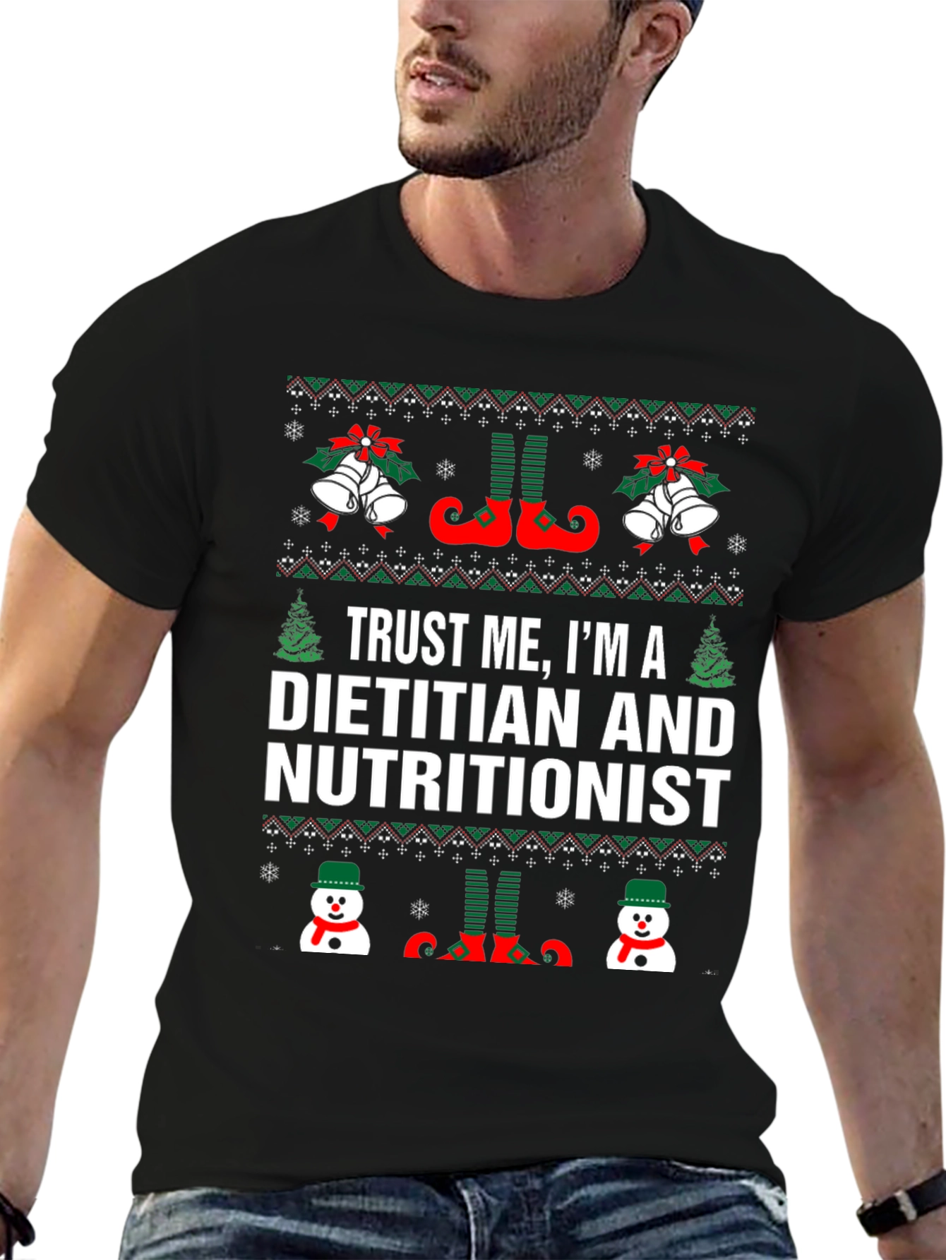 Dietitian Nutritionist Christmas Holiday T-Shirt