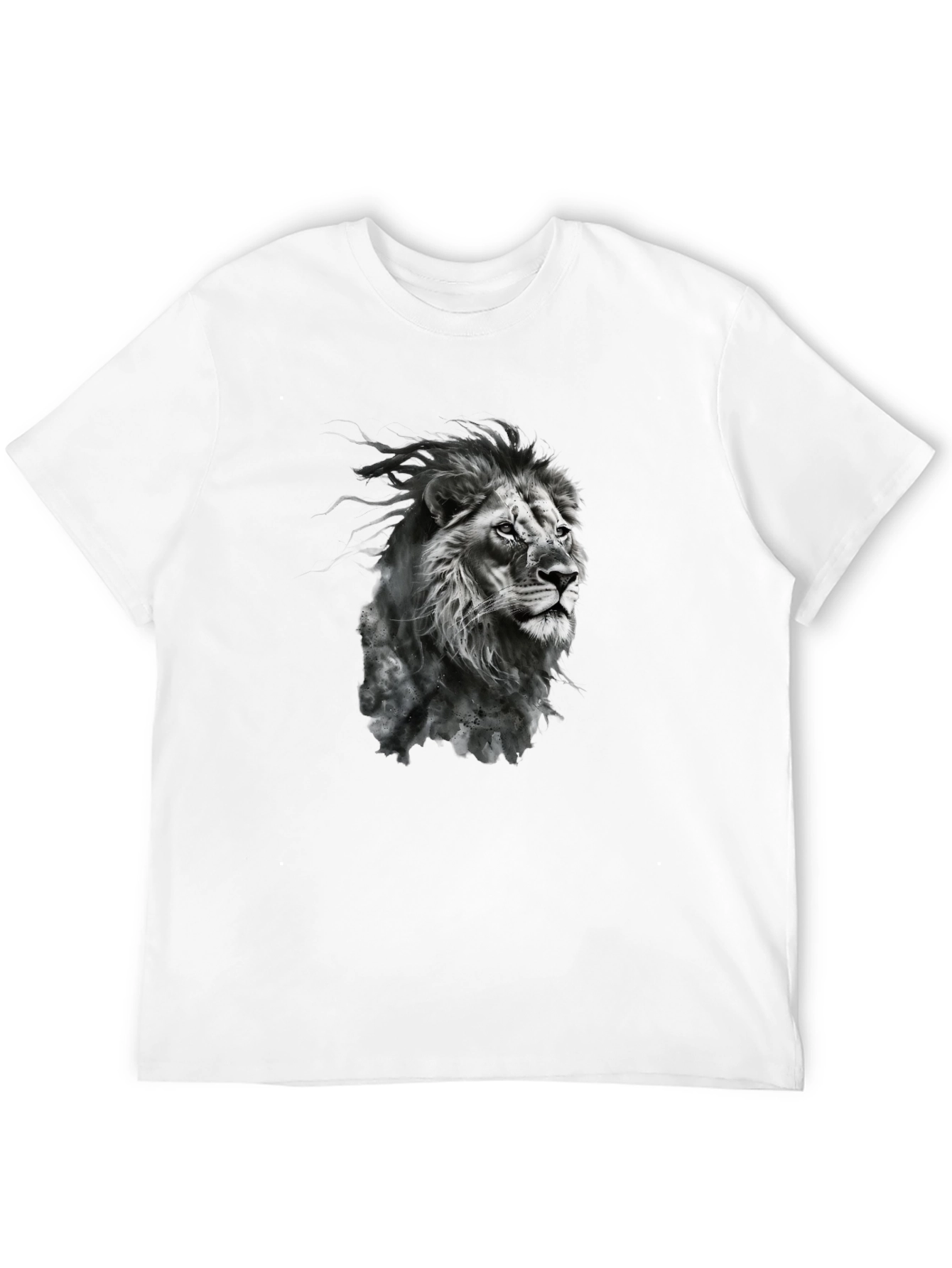 Lion Graphic Black T-Shirt