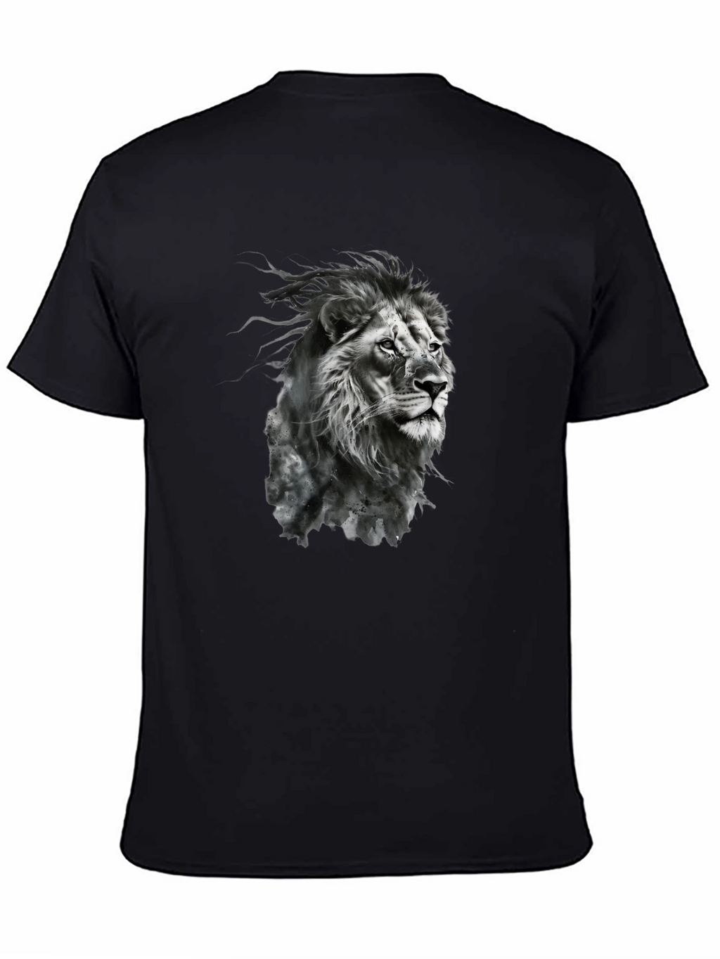 Lion Graphic Black T-Shirt