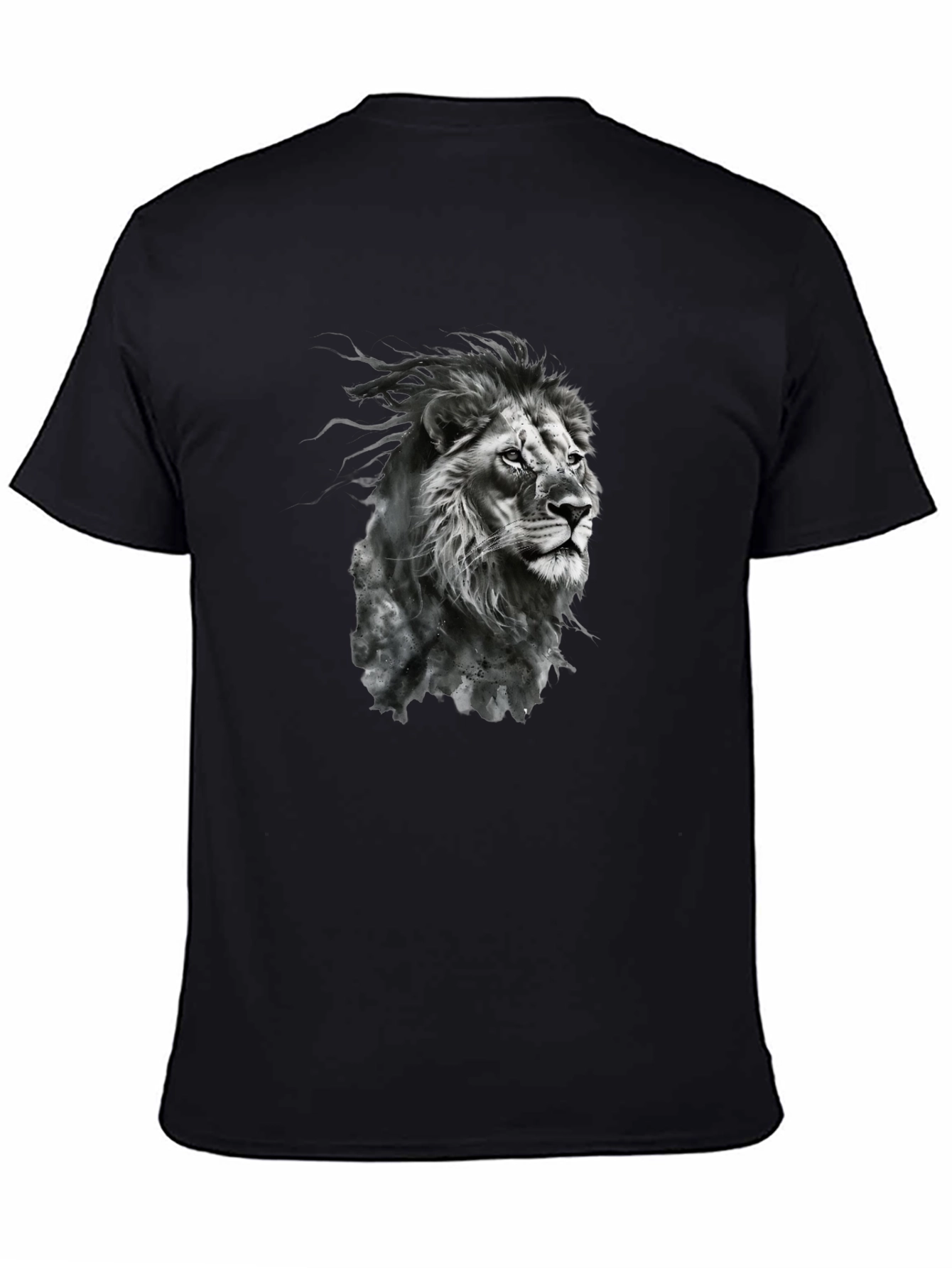 Lion Graphic Black T-Shirt