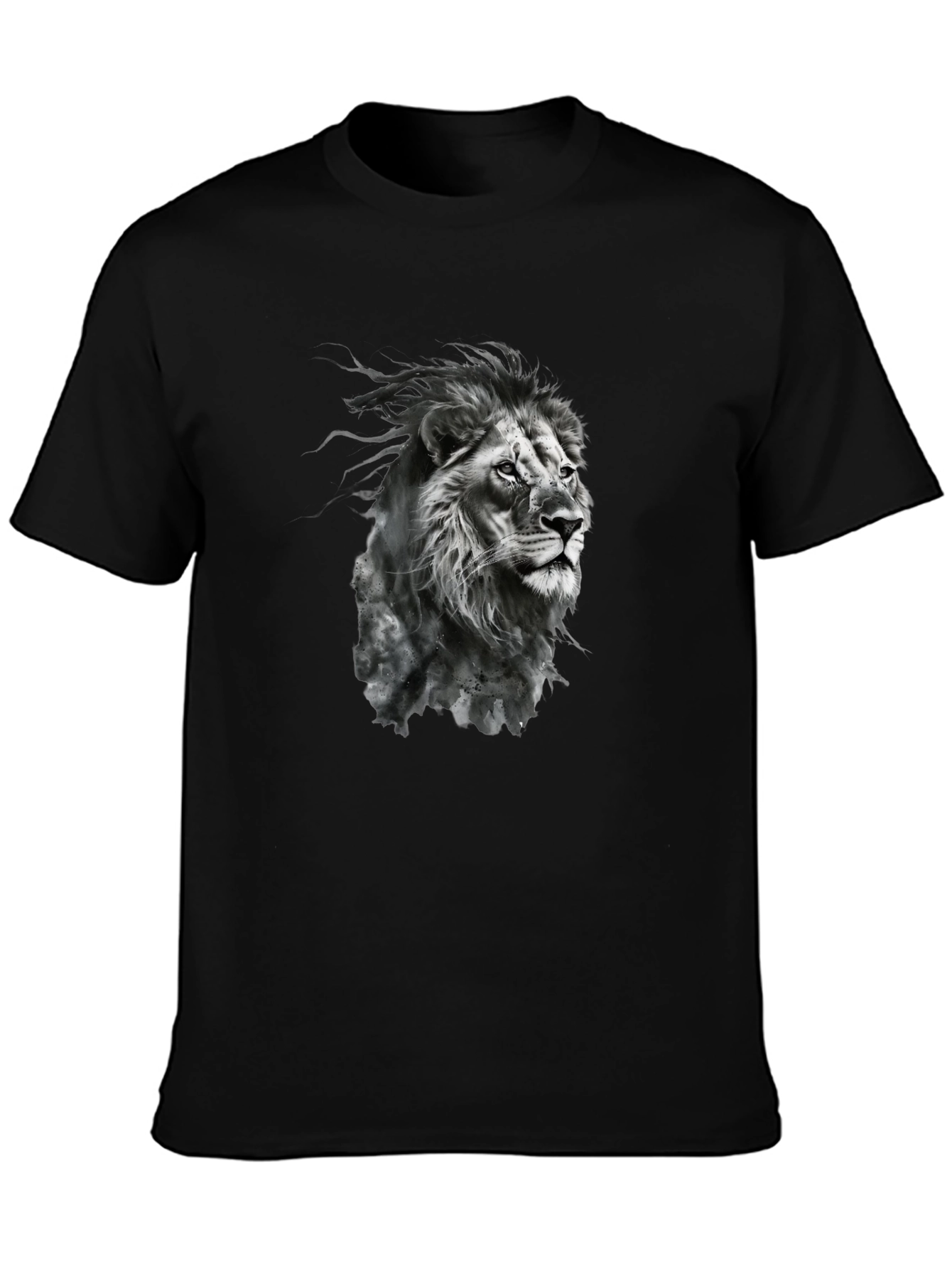 Lion Graphic Black T-Shirt