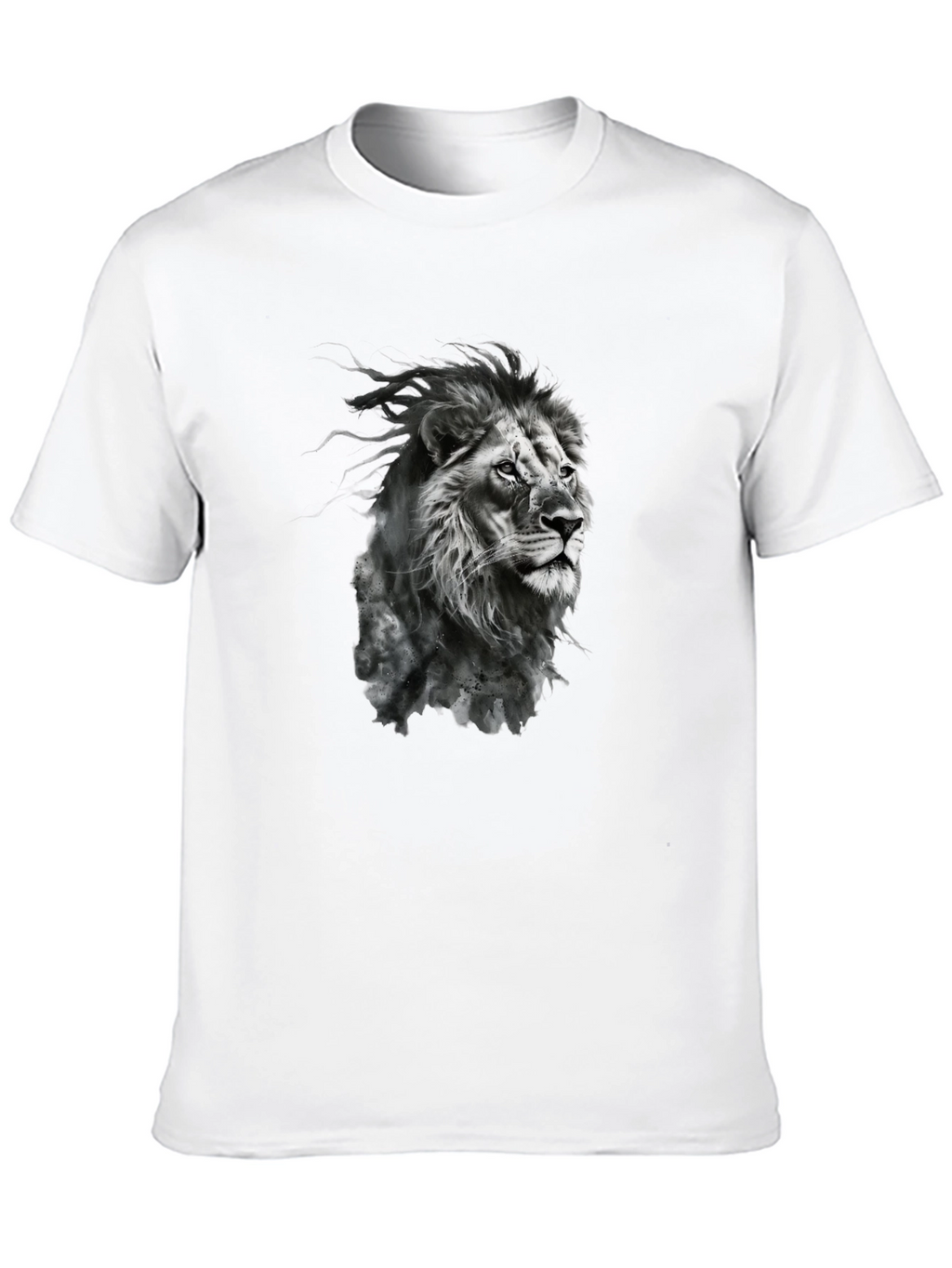 Lion Graphic Black T-Shirt