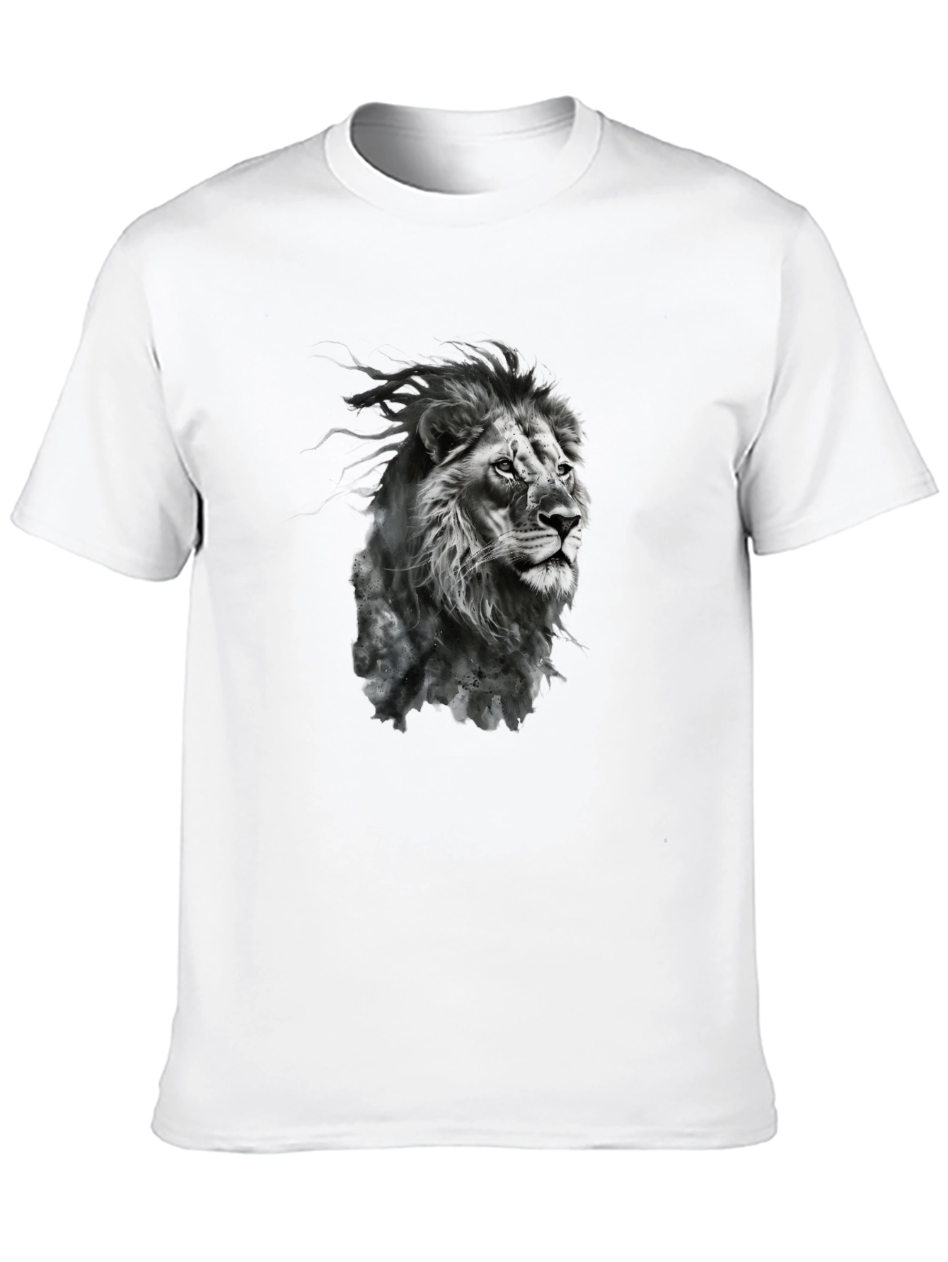Lion Graphic Black T-Shirt