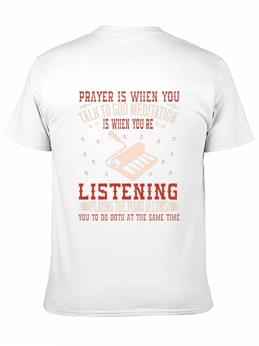 Prayer & Piano Black Graphic Tee
