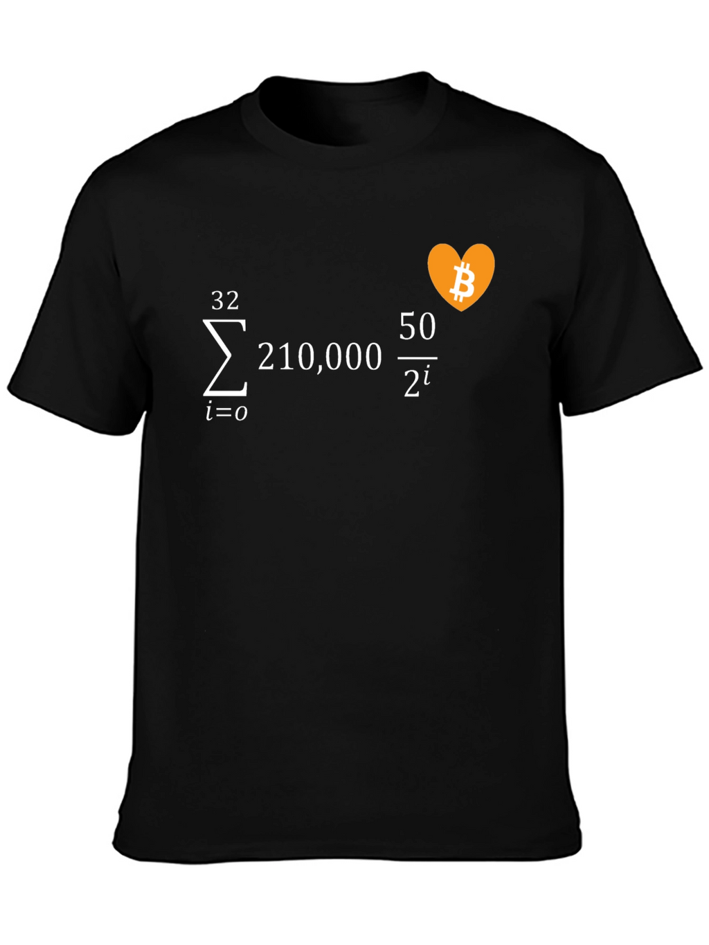Bitcoin Math Formula Black T-Shirt