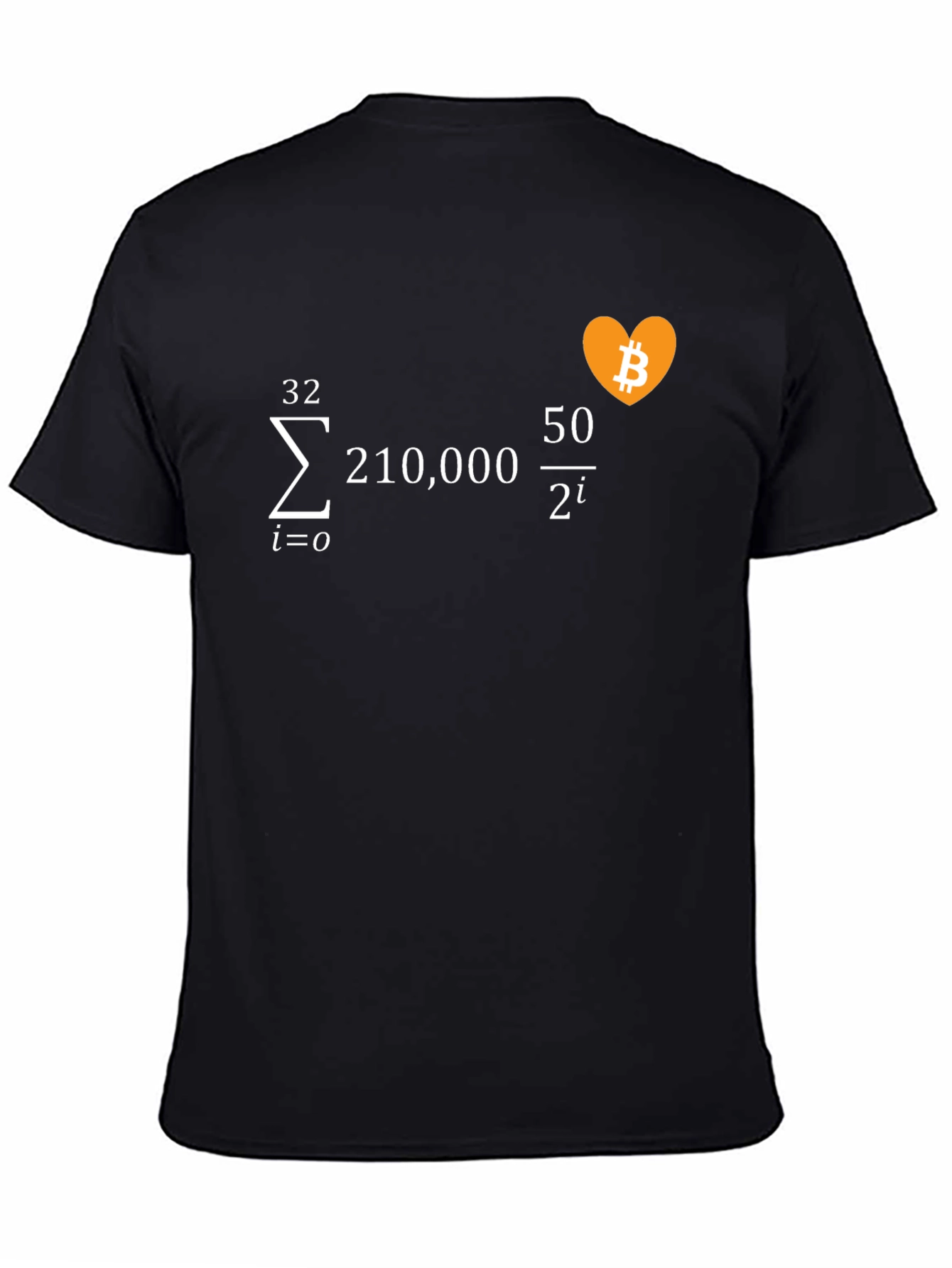 Bitcoin Math Formula Black T-Shirt
