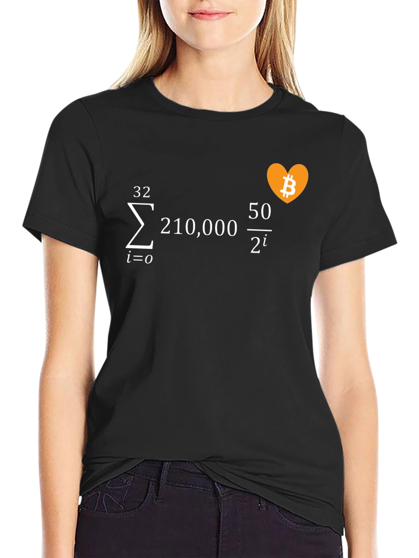 Bitcoin Math Formula Black T-Shirt