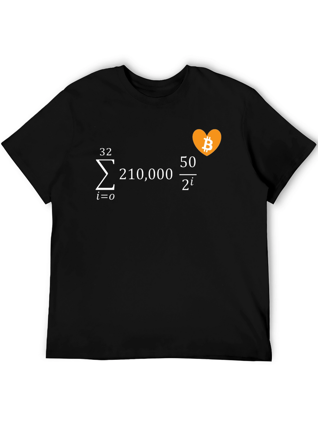Bitcoin Math Formula Black T-Shirt