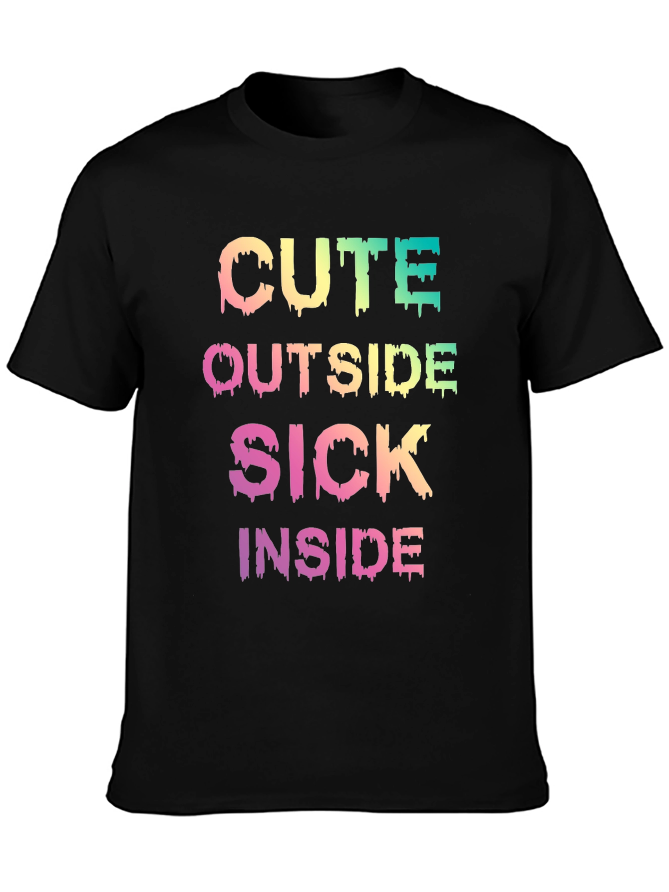 Cute Outside Sick Inside Graphic T-Shirt