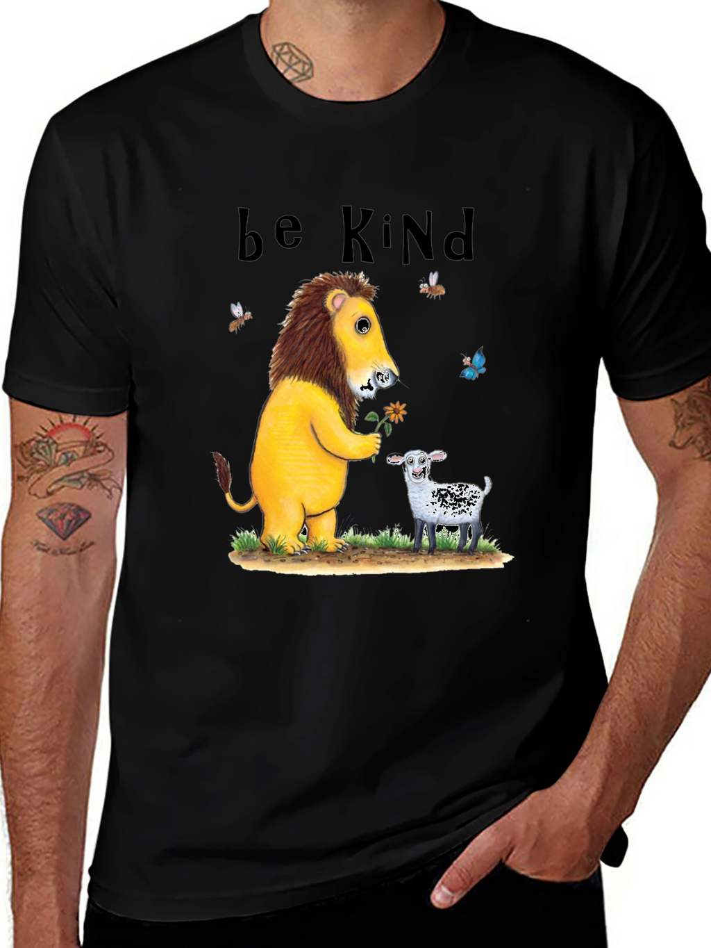 Be Kind Lion & Lamb Graphic Tee