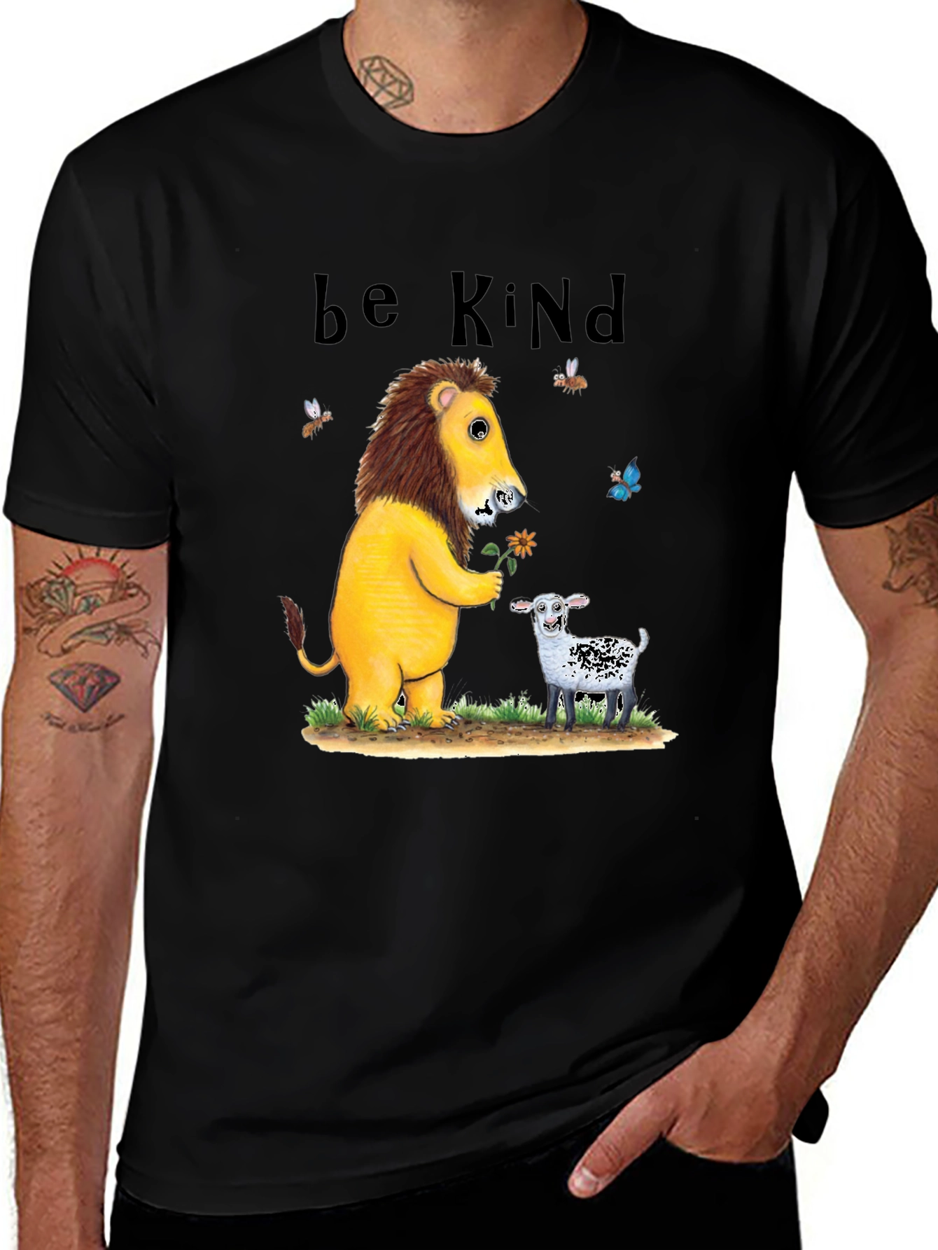Be Kind Lion & Lamb Graphic Tee