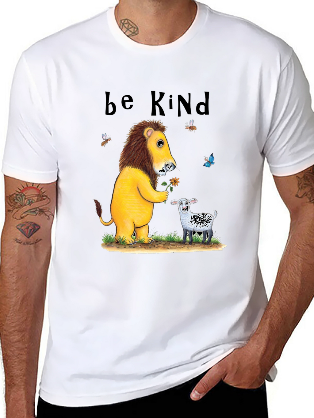 Be Kind Lion & Lamb Graphic Tee