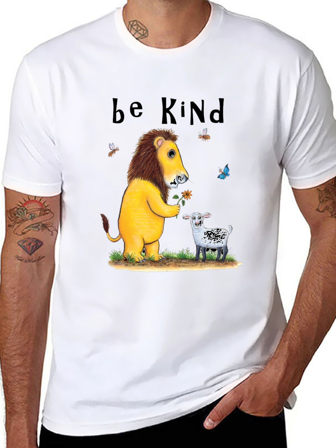 Be Kind Lion & Lamb Graphic Tee