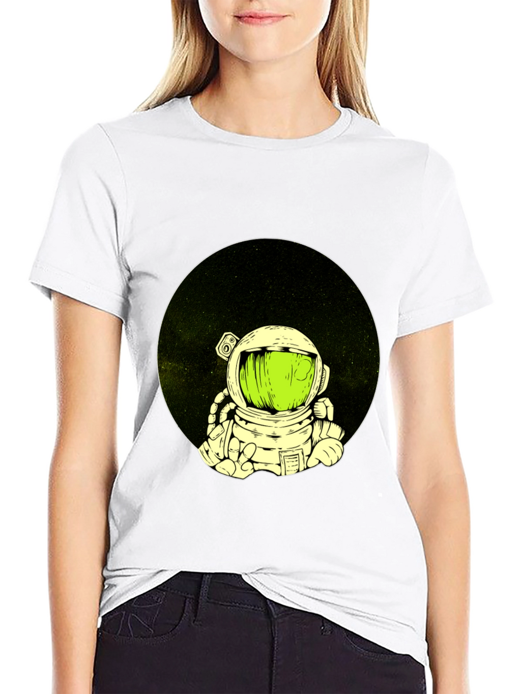 Astronaut Graphic Black T-Shirt