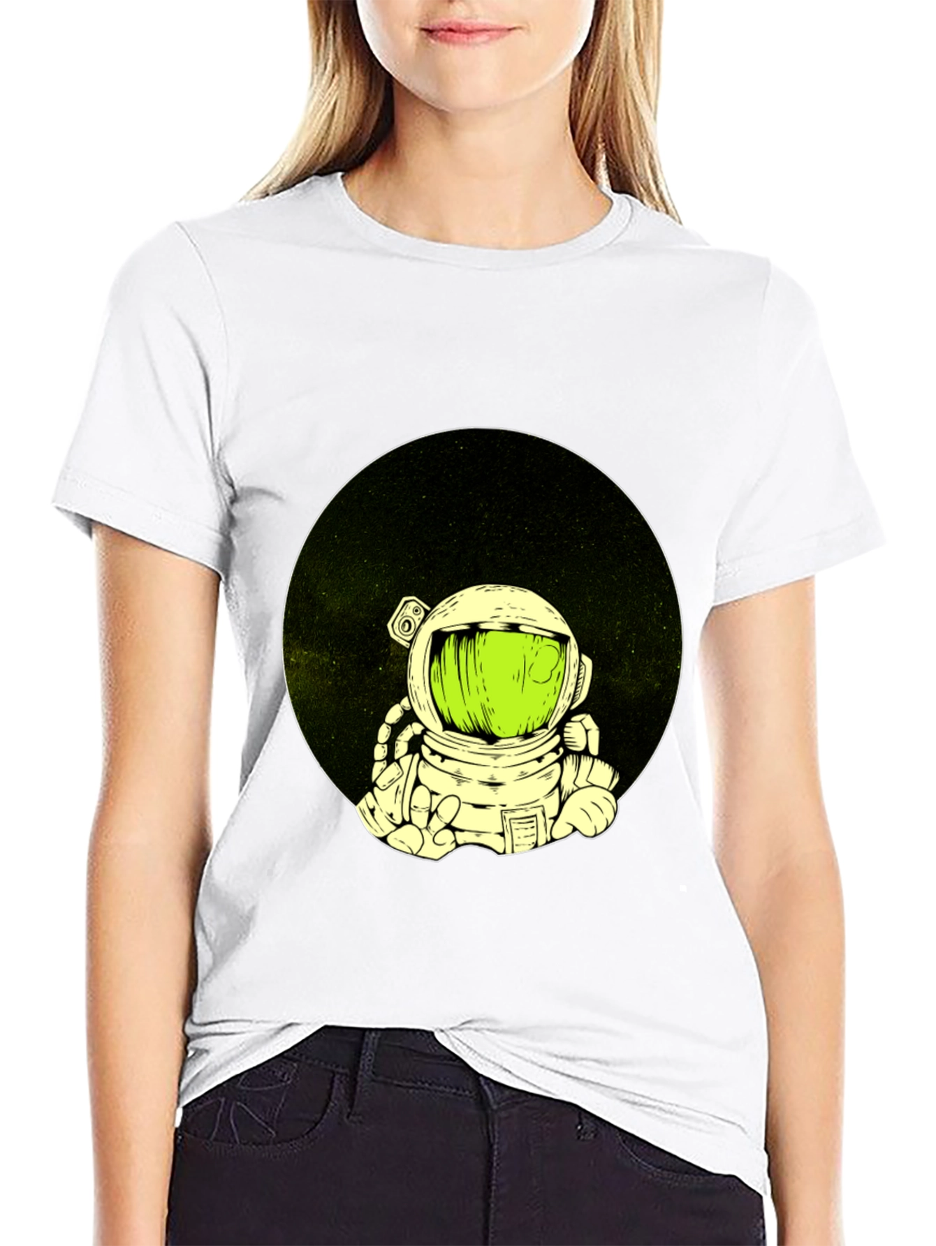 Astronaut Graphic Black T-Shirt