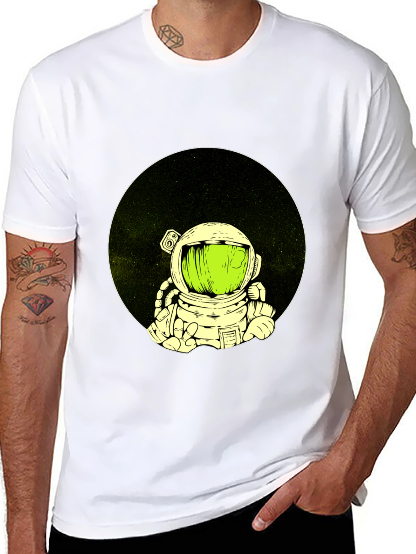 Astronaut Graphic Black T-Shirt