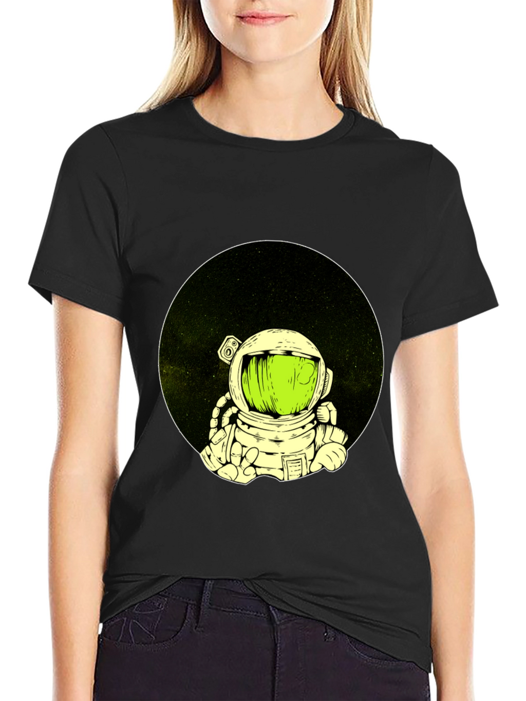 Astronaut Graphic Black T-Shirt