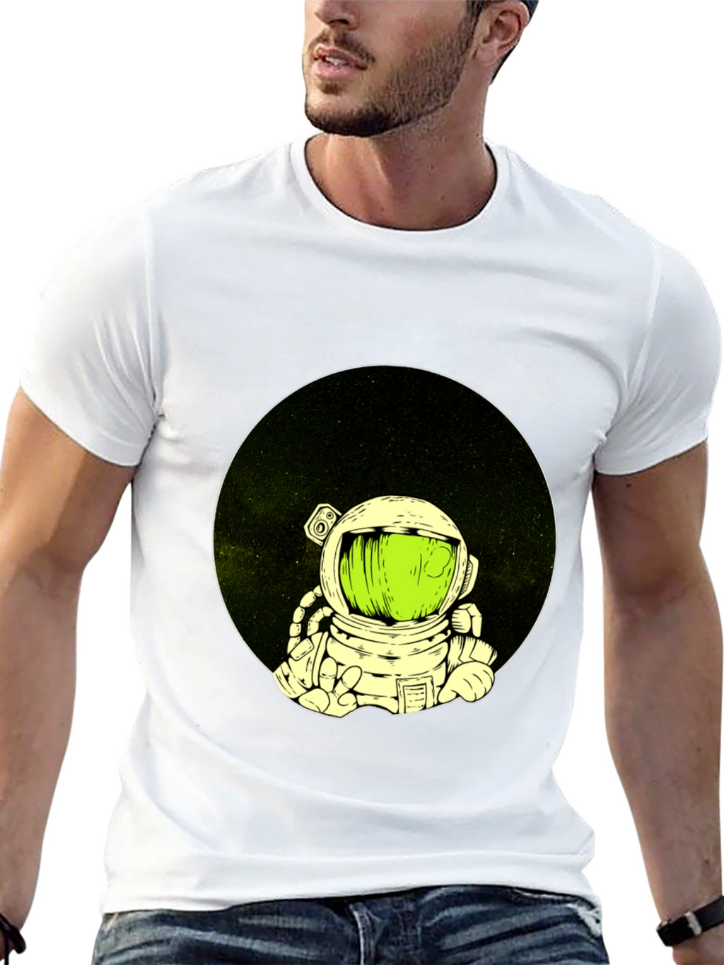 Astronaut Graphic Black T-Shirt