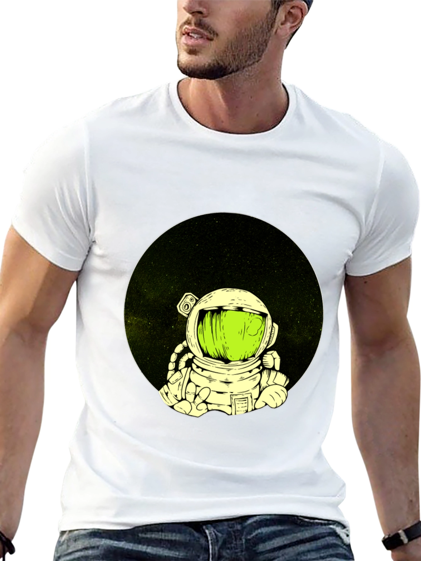 Astronaut Graphic Black T-Shirt