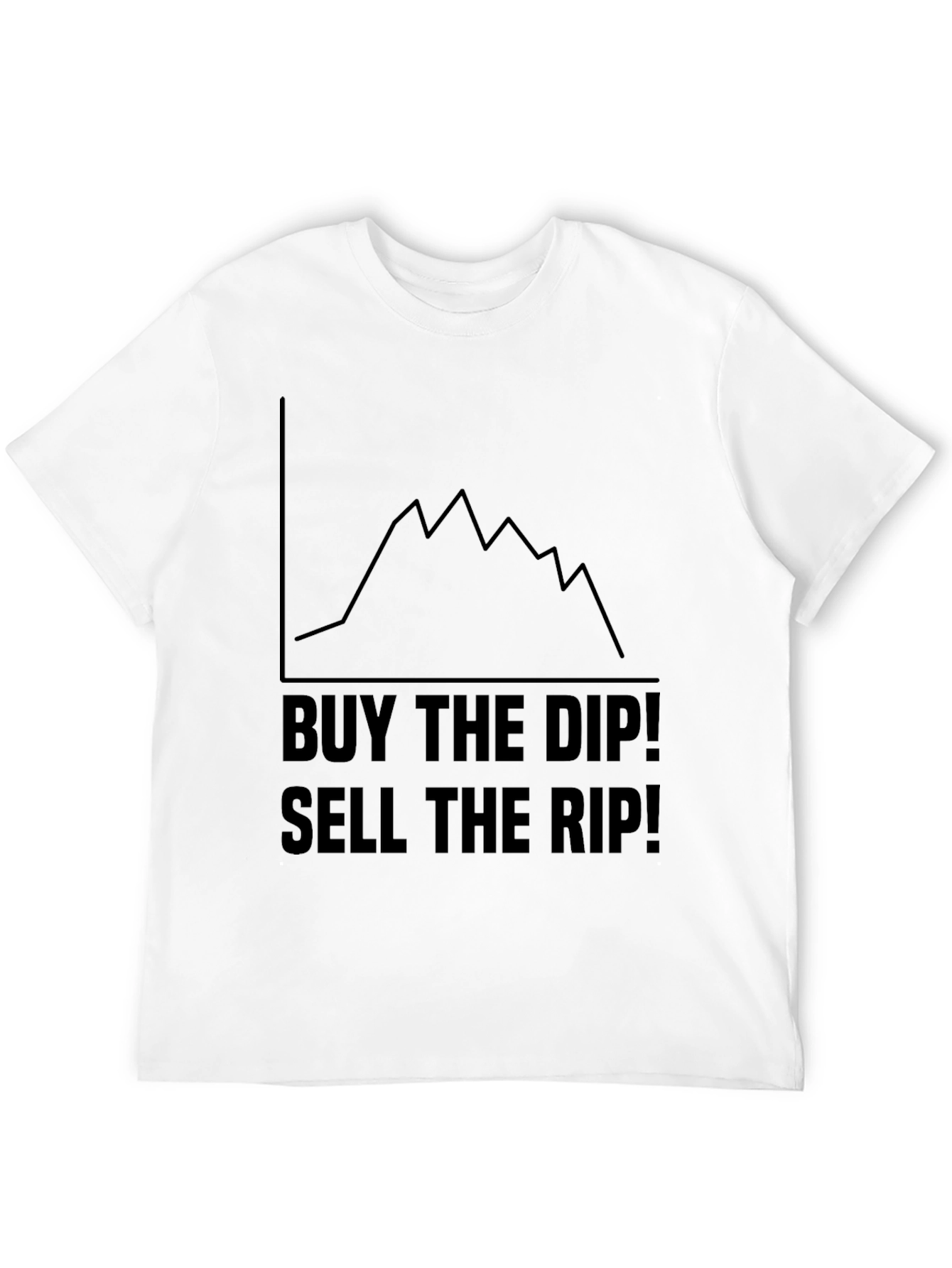 Buy the Dip Sell the Rip Black Graphic Tee