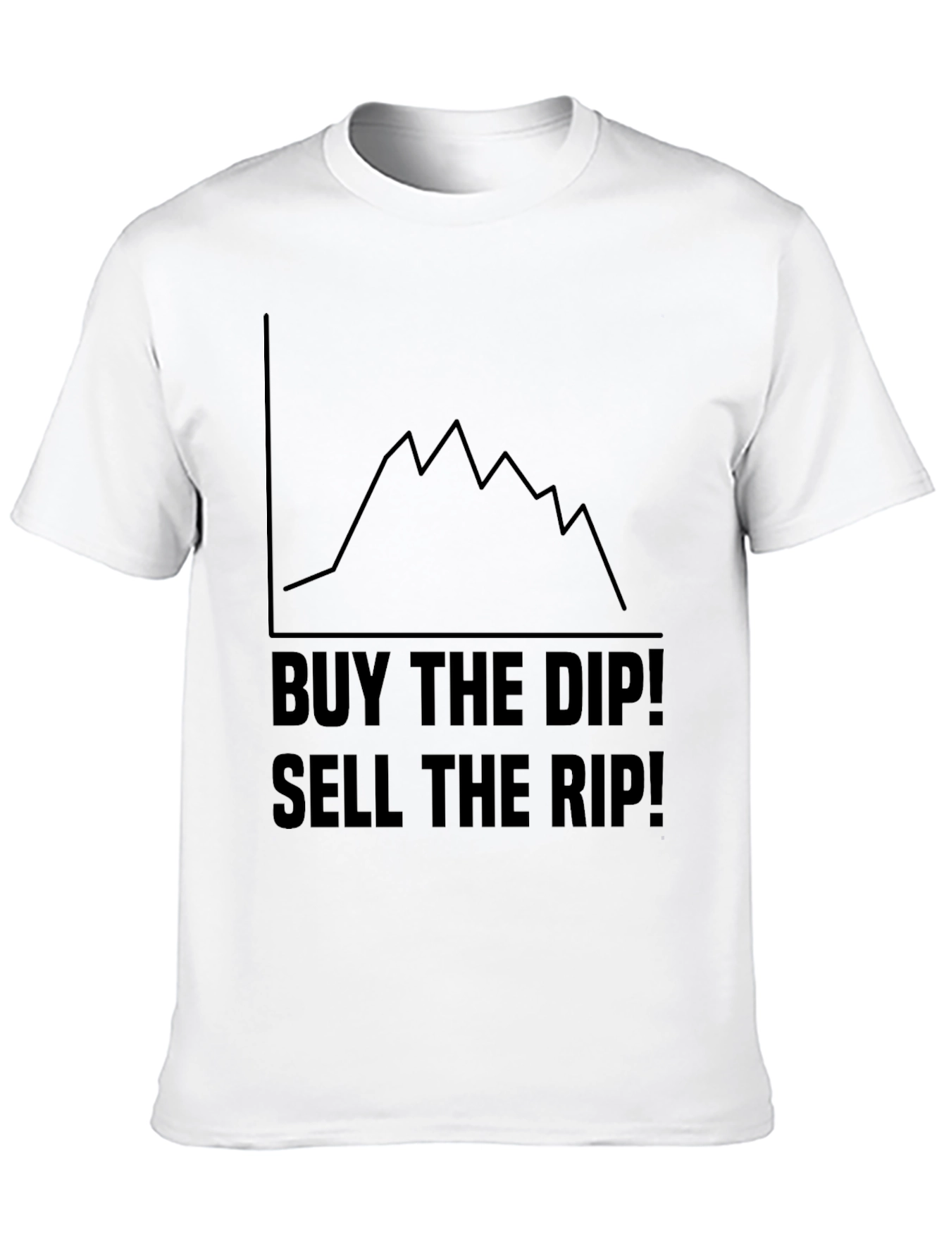 Buy the Dip Sell the Rip Black Graphic Tee