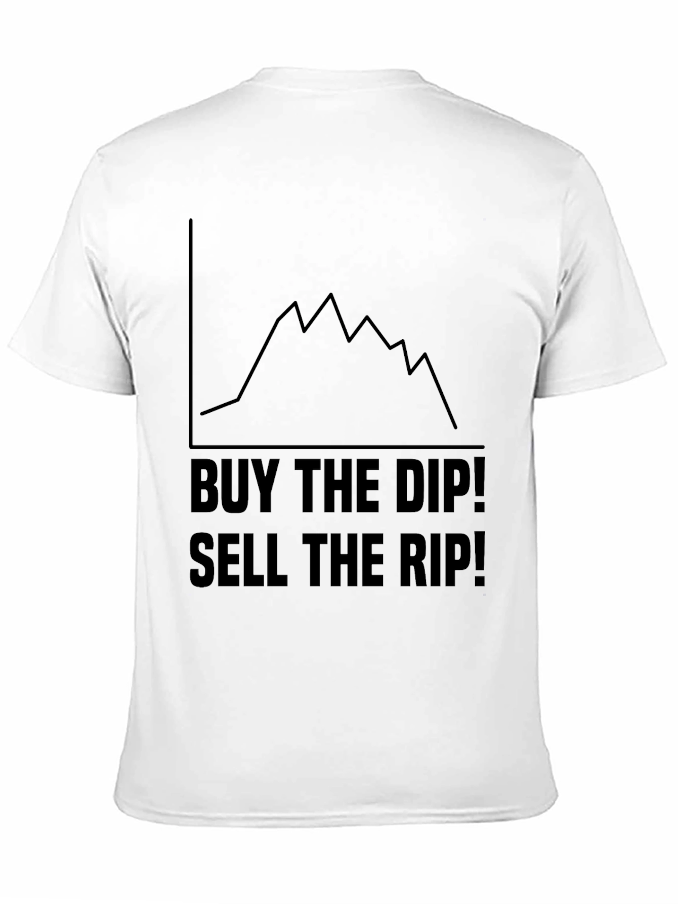 Buy the Dip Sell the Rip Black Graphic Tee
