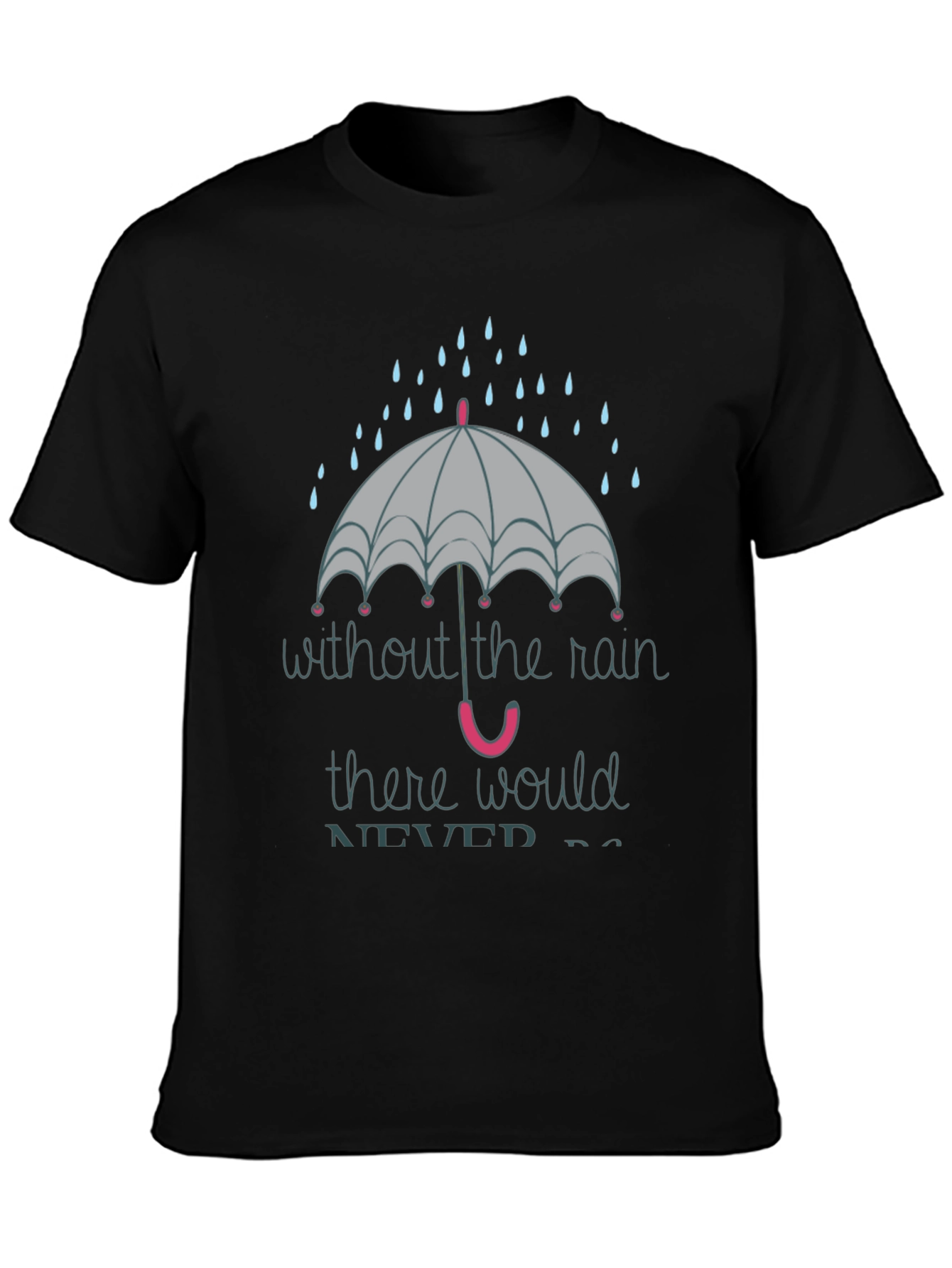 Rainy Day Graphic Tee - Unisex Black T-Shirt
