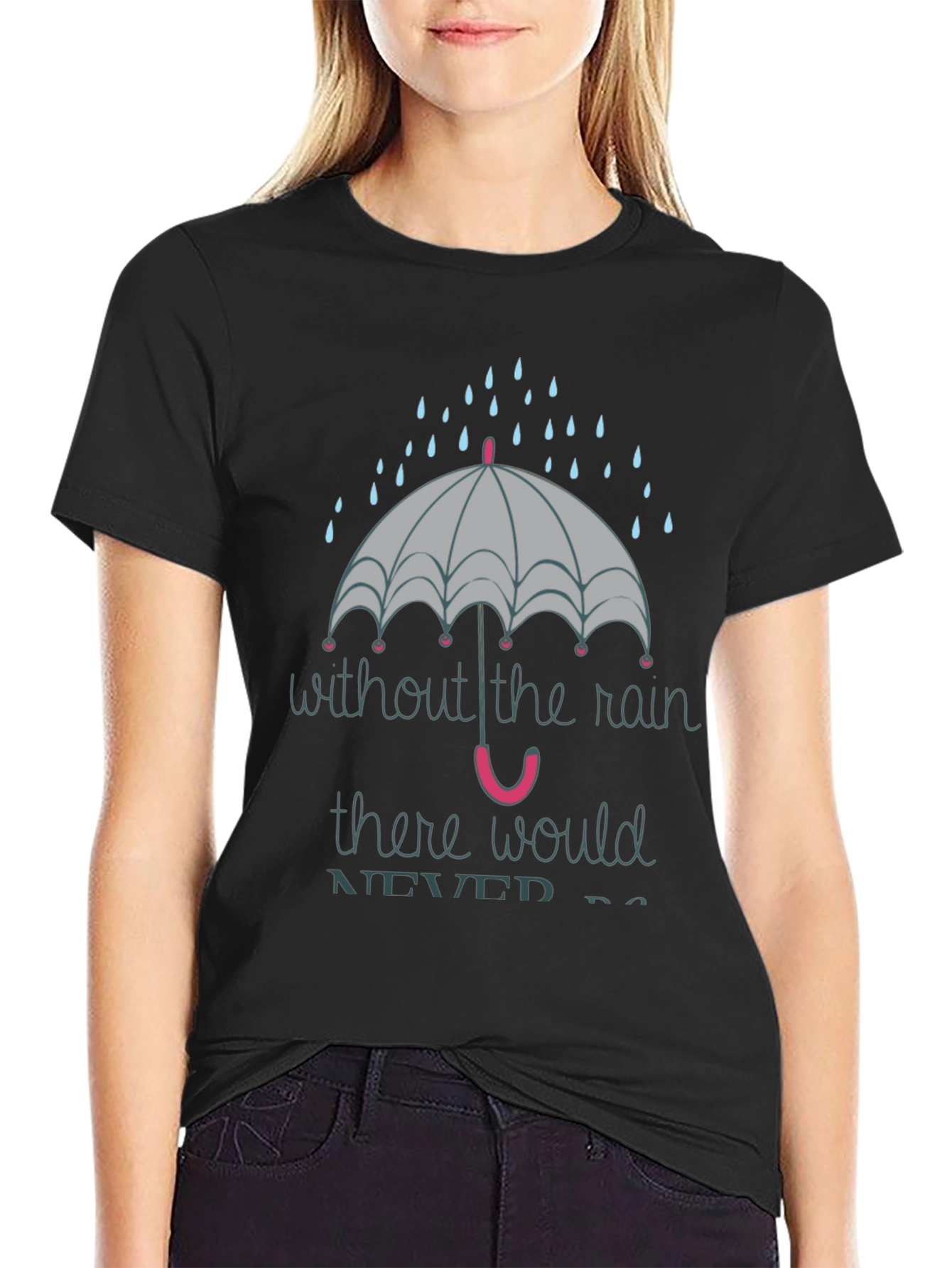 Rainy Day Graphic Tee - Unisex Black T-Shirt