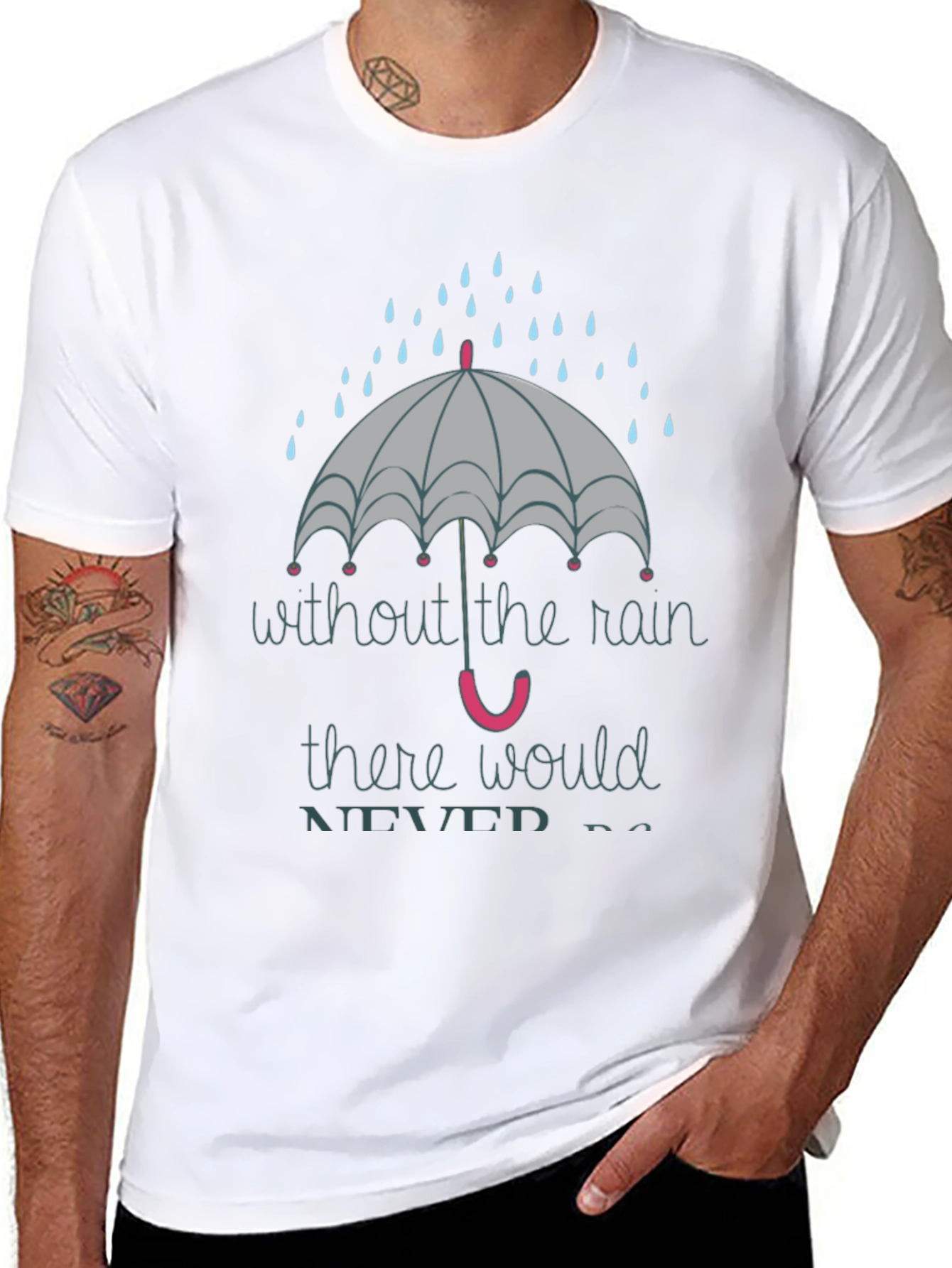 Rainy Day Graphic Tee - Unisex Black T-Shirt