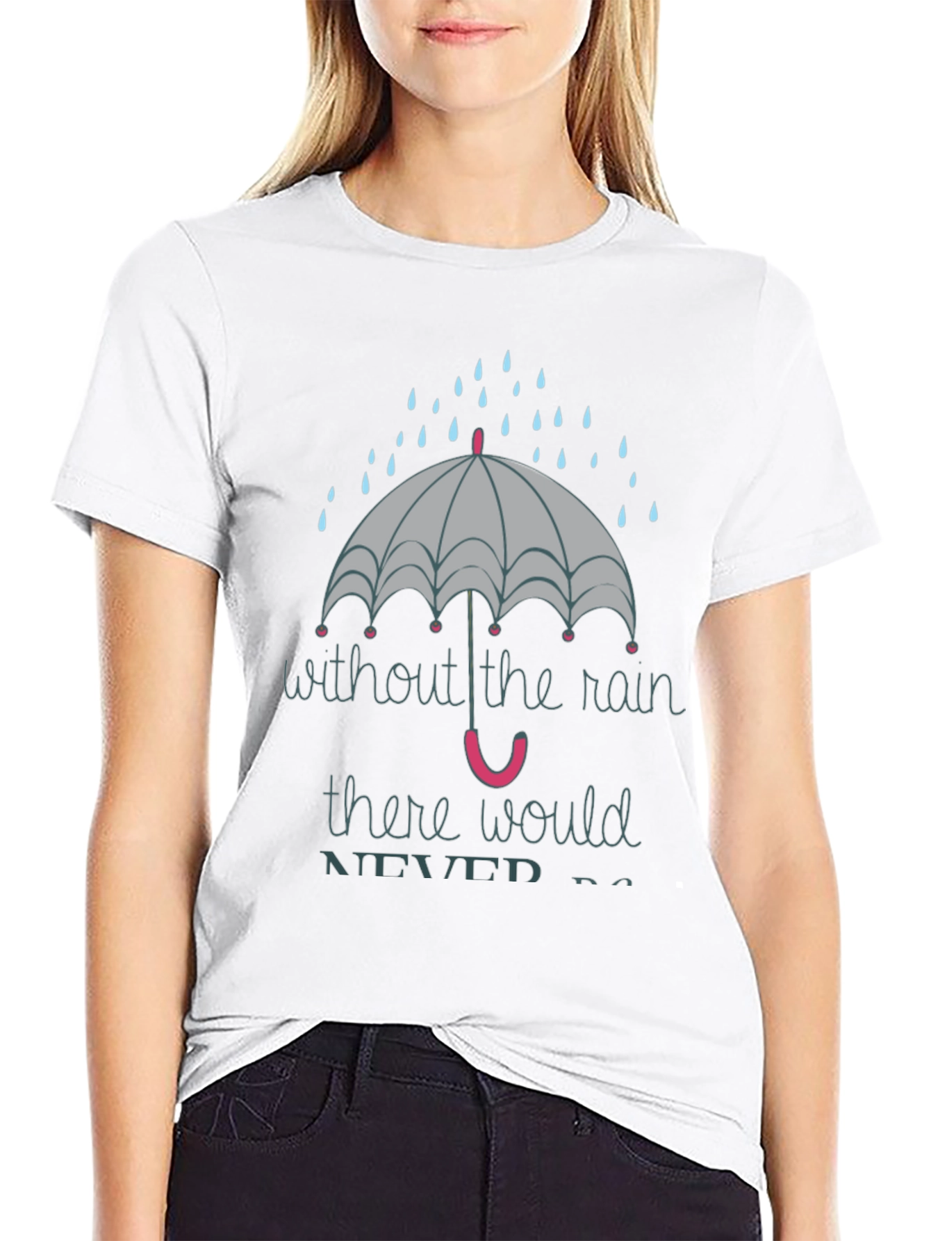 Rainy Day Graphic Tee - Unisex Black T-Shirt
