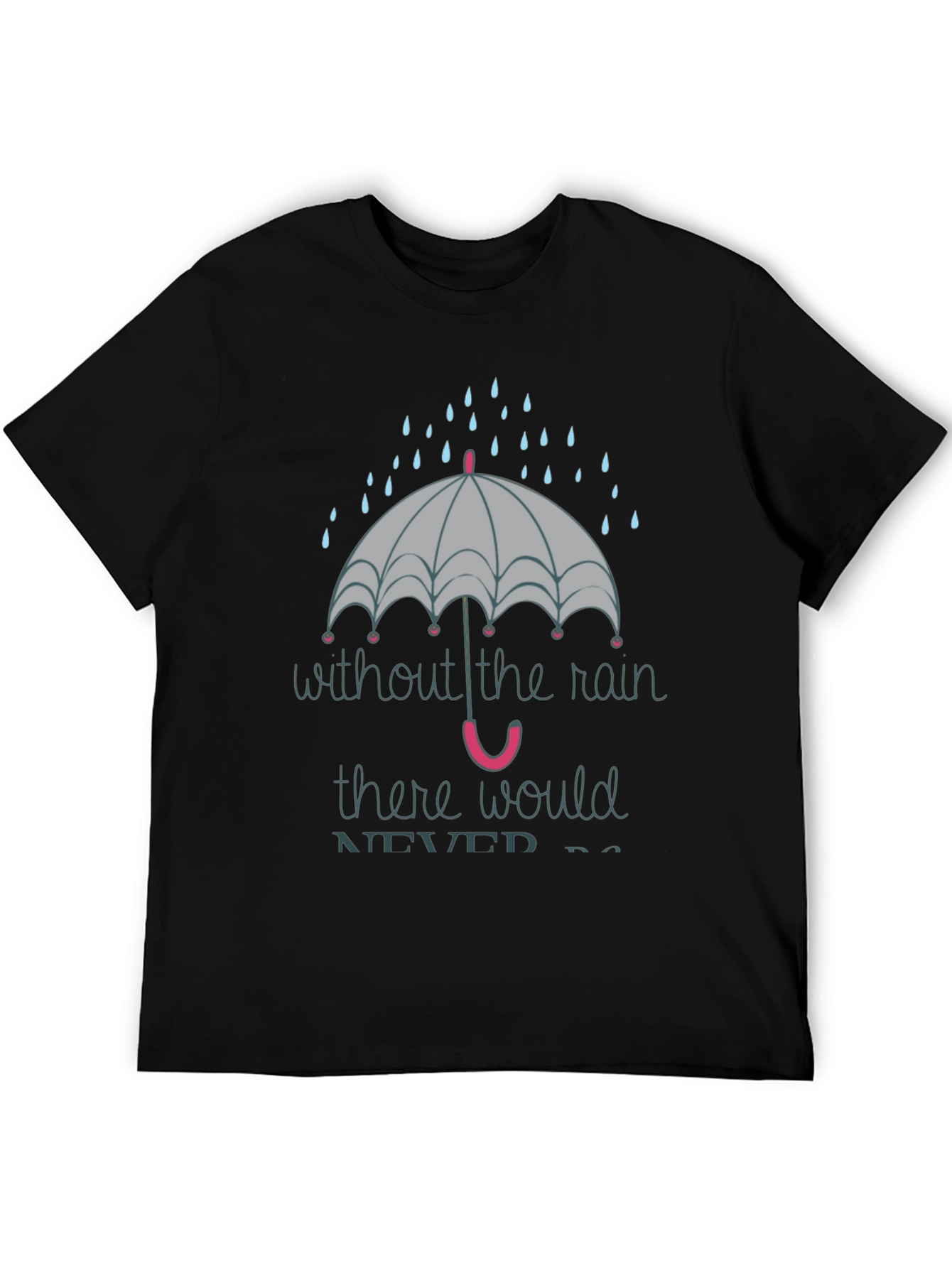 Rainy Day Graphic Tee - Unisex Black T-Shirt