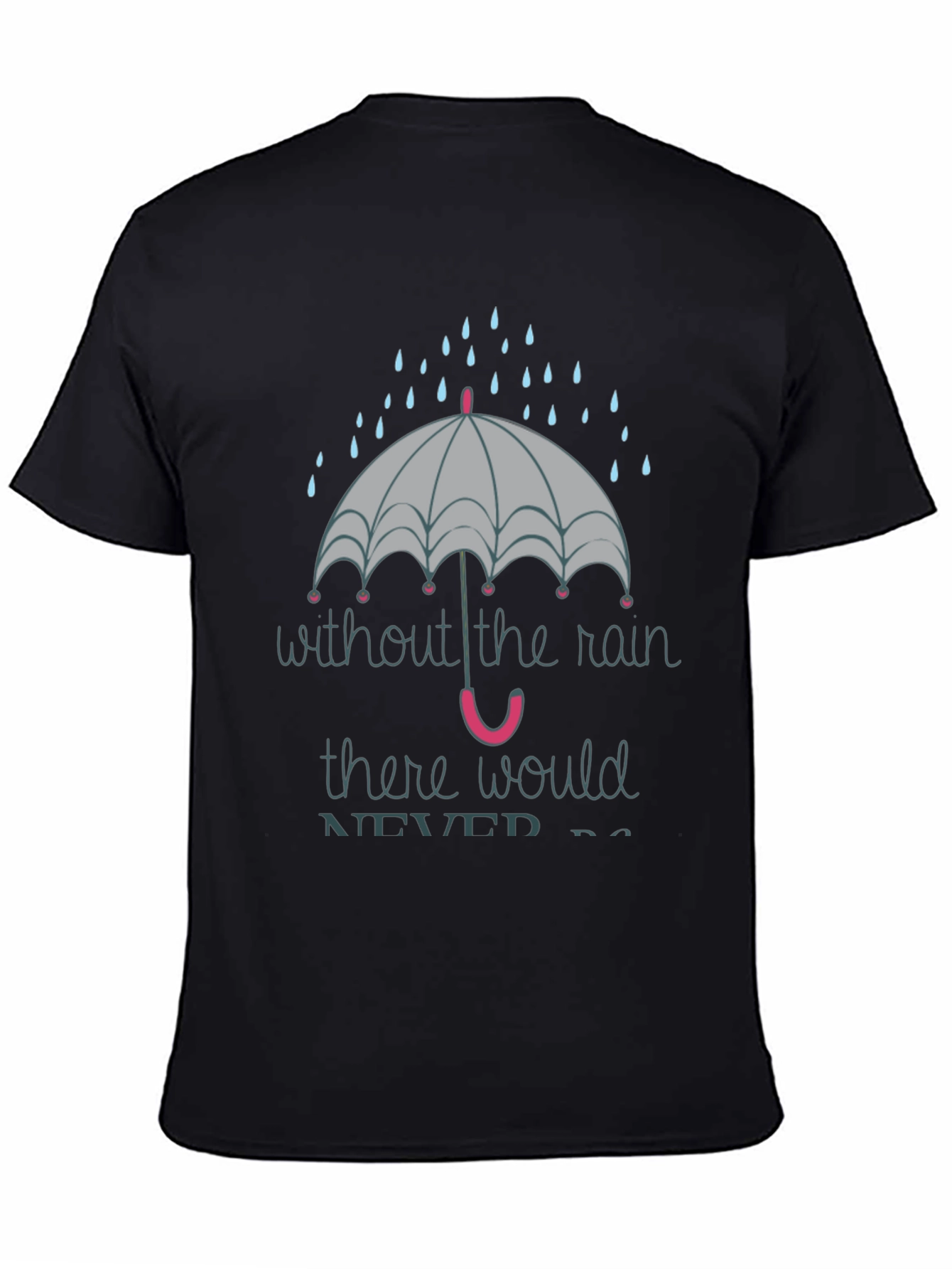 Rainy Day Graphic Tee - Unisex Black T-Shirt