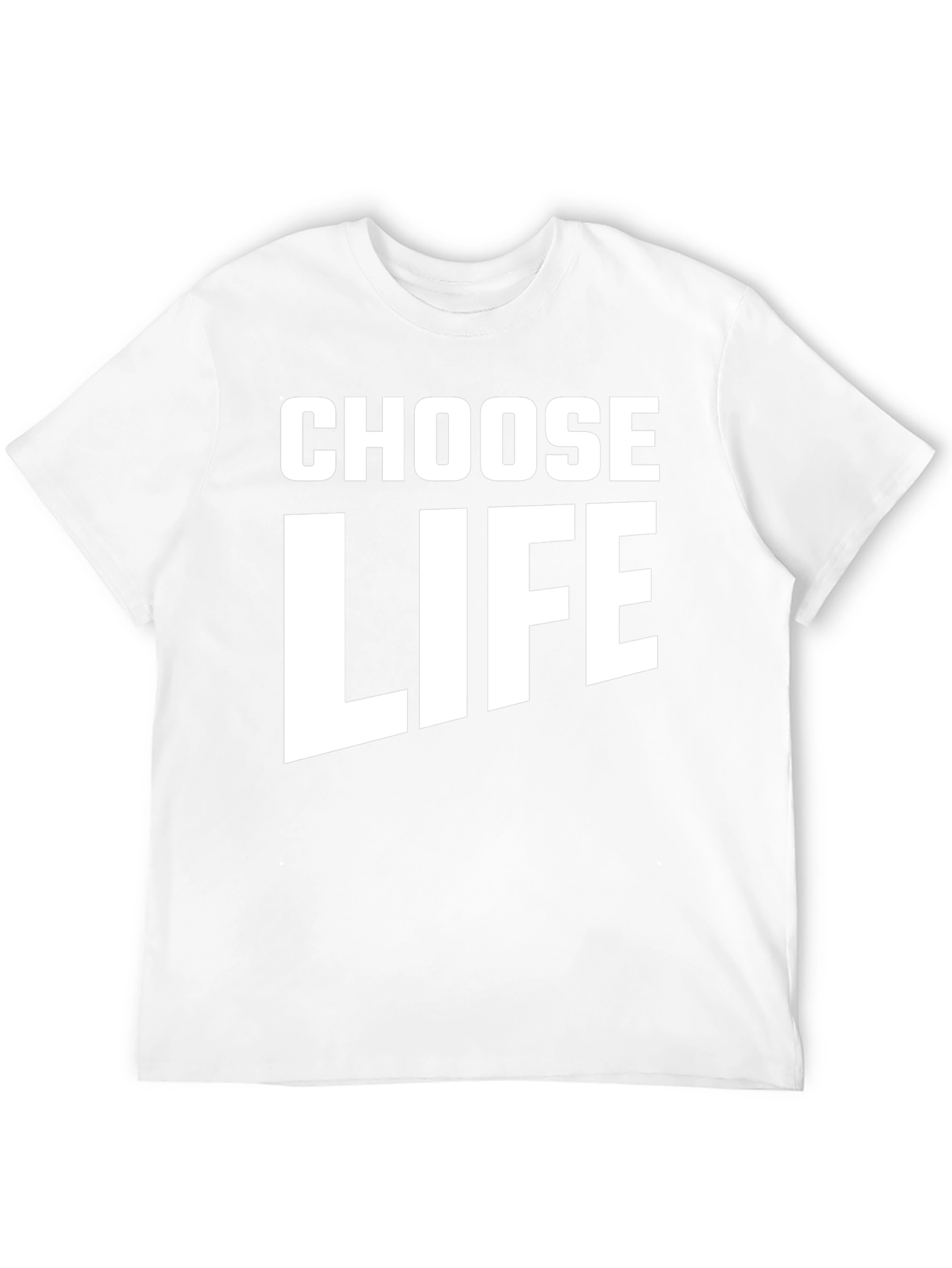 Choose Life T-Shirt - Black Crew Neck Tee