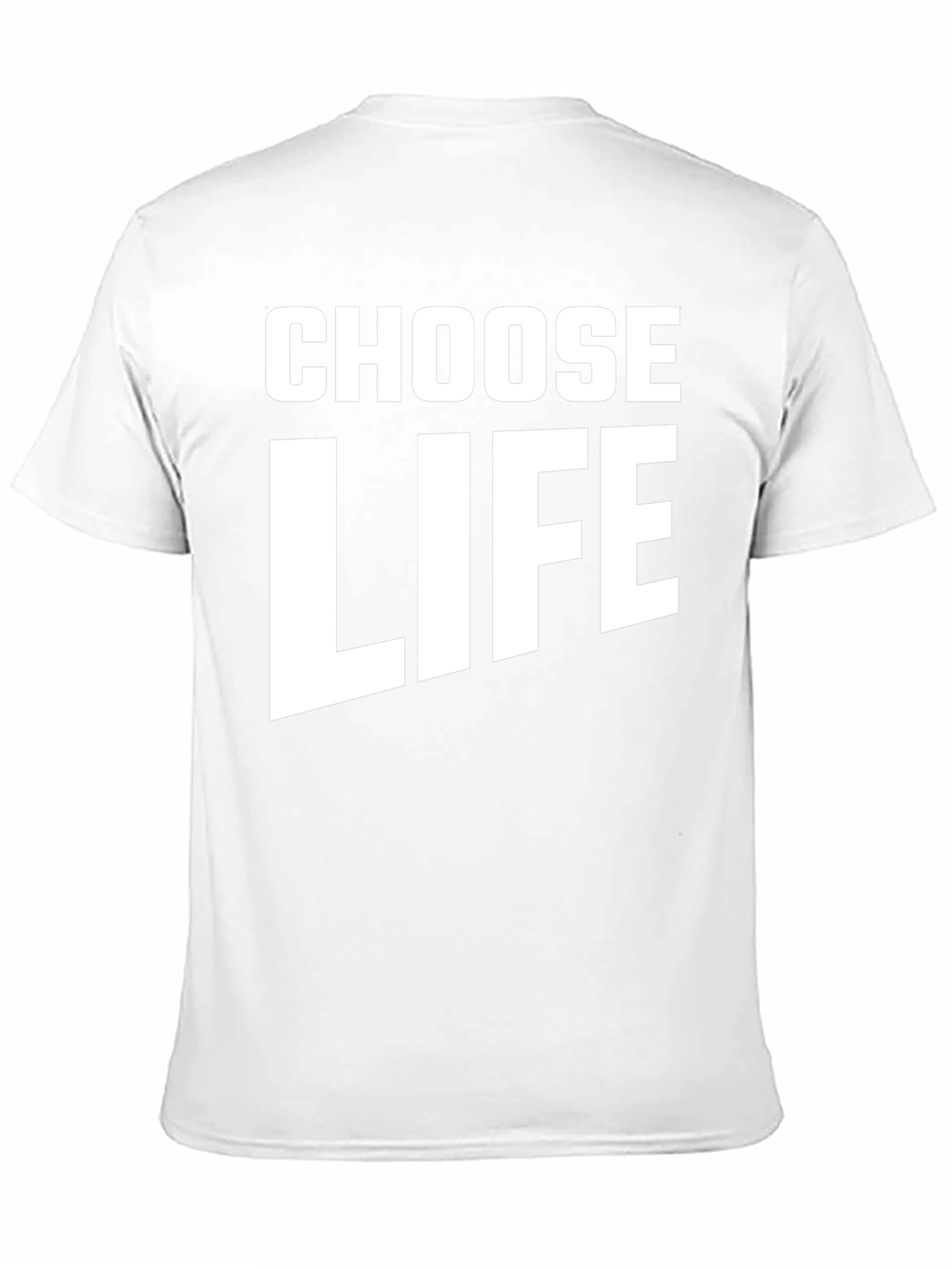 Choose Life T-Shirt - Black Crew Neck Tee