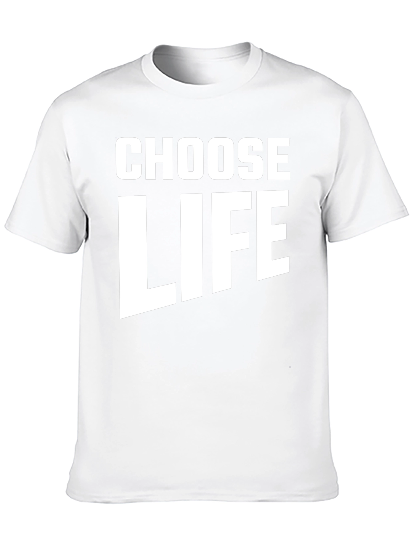 Choose Life T-Shirt - Black Crew Neck Tee