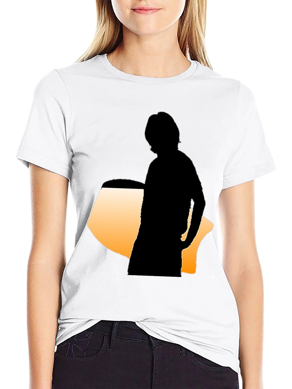 Silhouette Graphic Tee - Modern Black Shirt