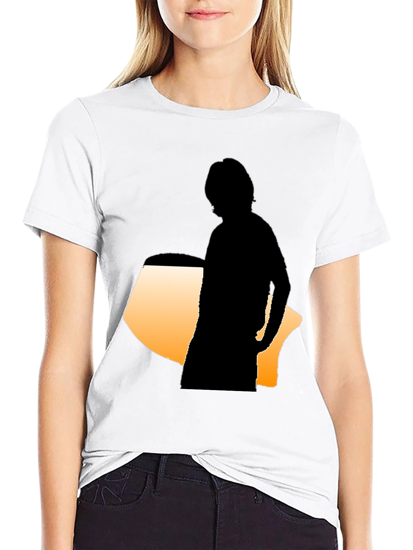 Silhouette Graphic Tee - Modern Black Shirt